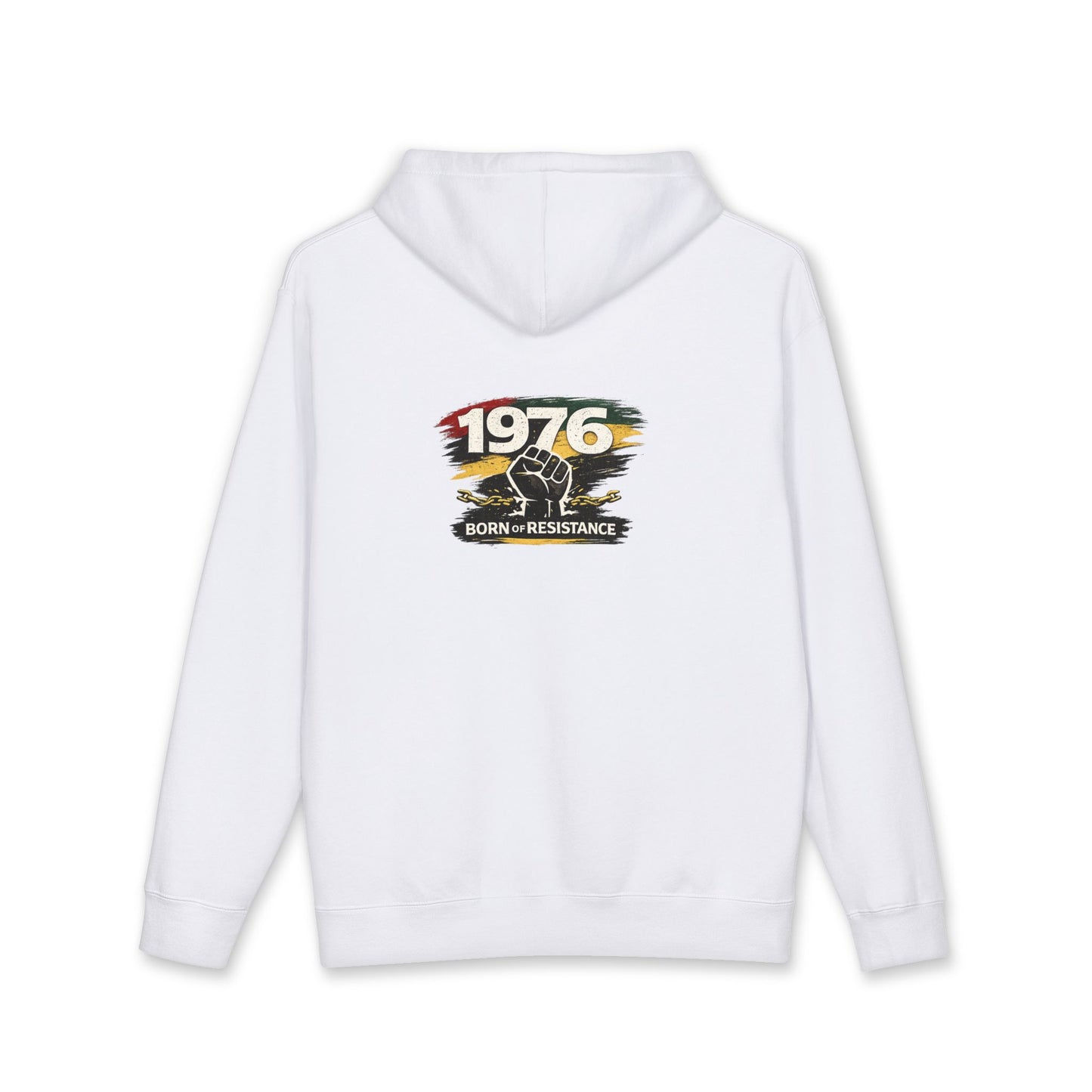 1976 Born to Resist Hoodie – Retro Fist Graphic Sweatshirt