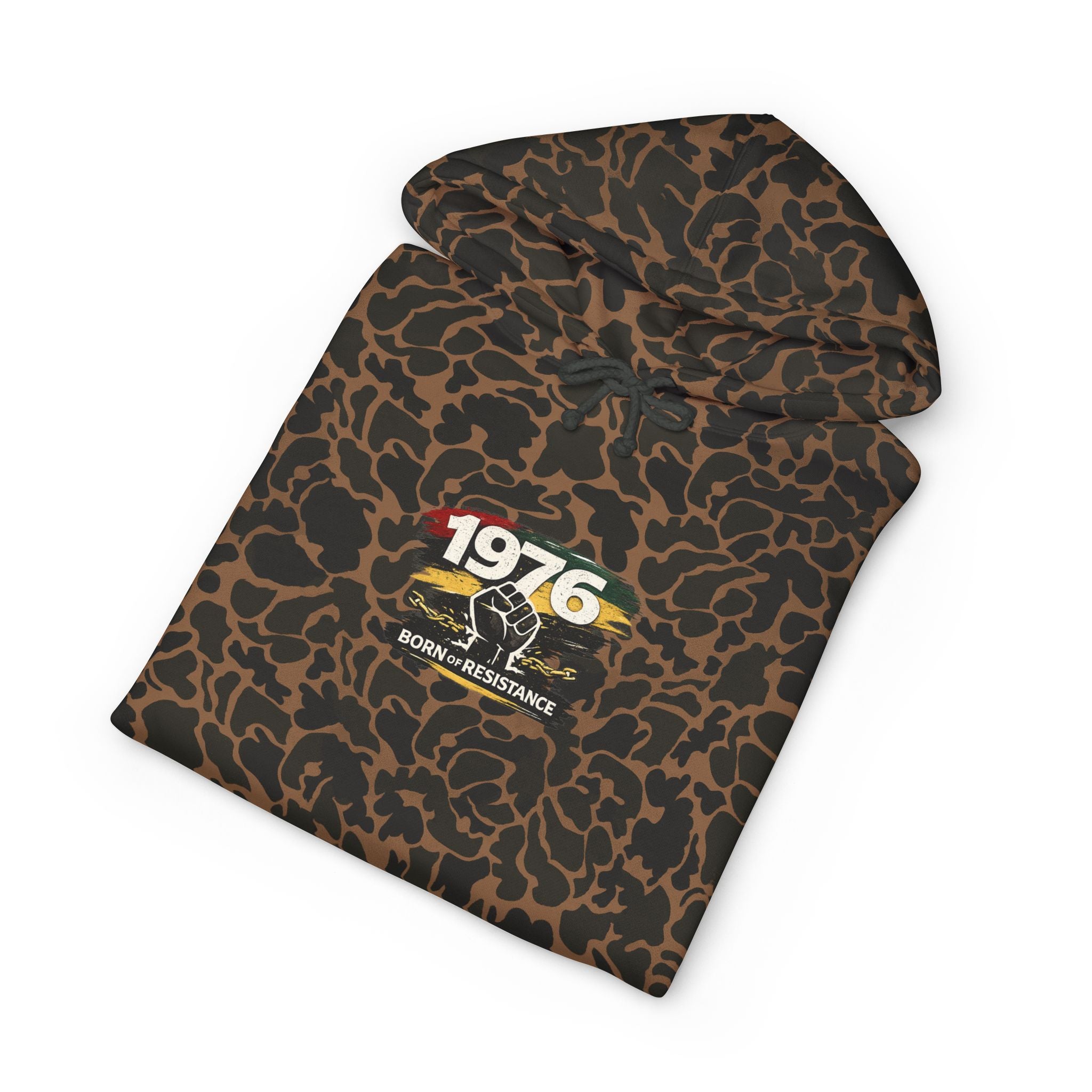 1976 Born to Resist Hoodie – Retro Fist Graphic Sweatshirt