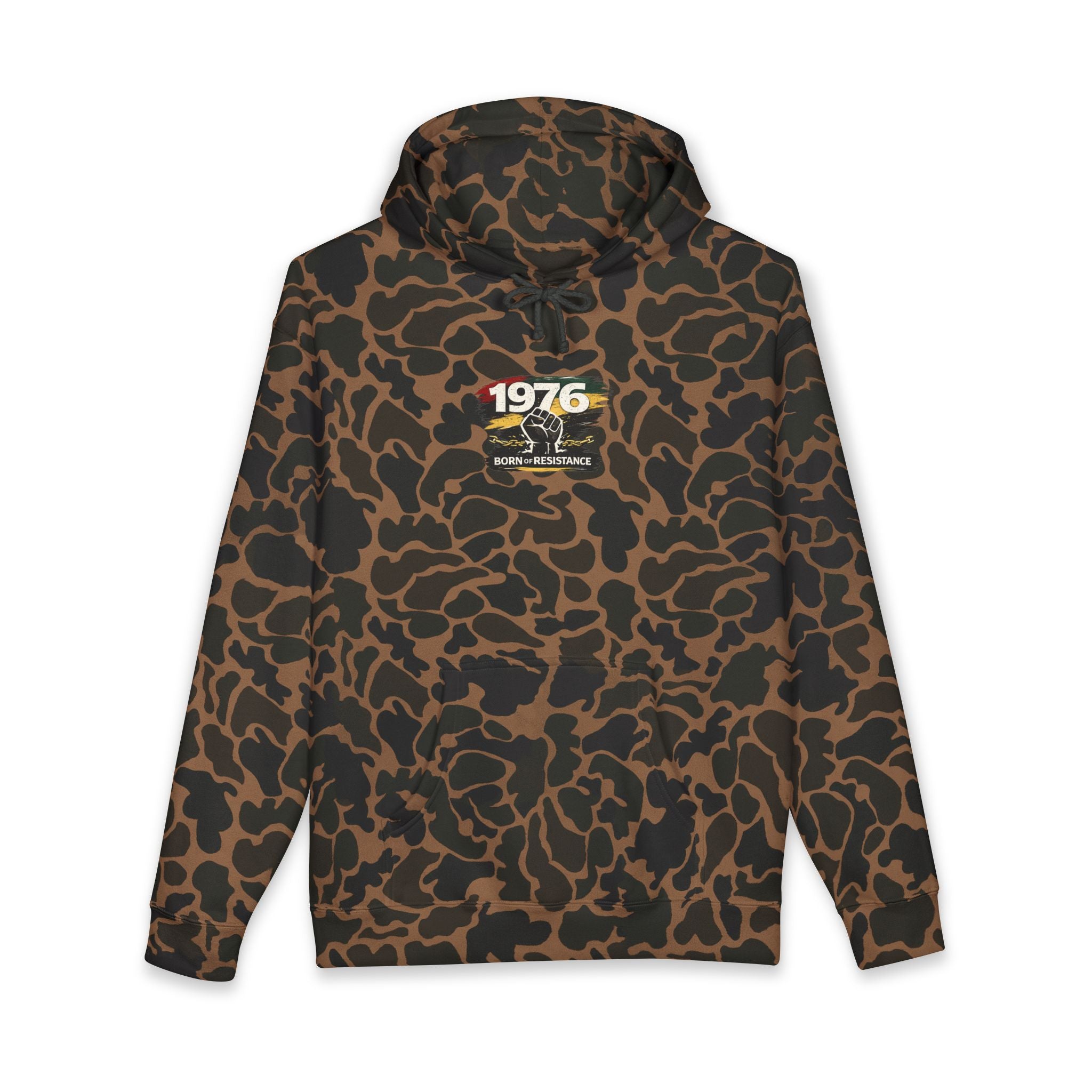 1976 Born to Resist Hoodie – Retro Fist Graphic Sweatshirt