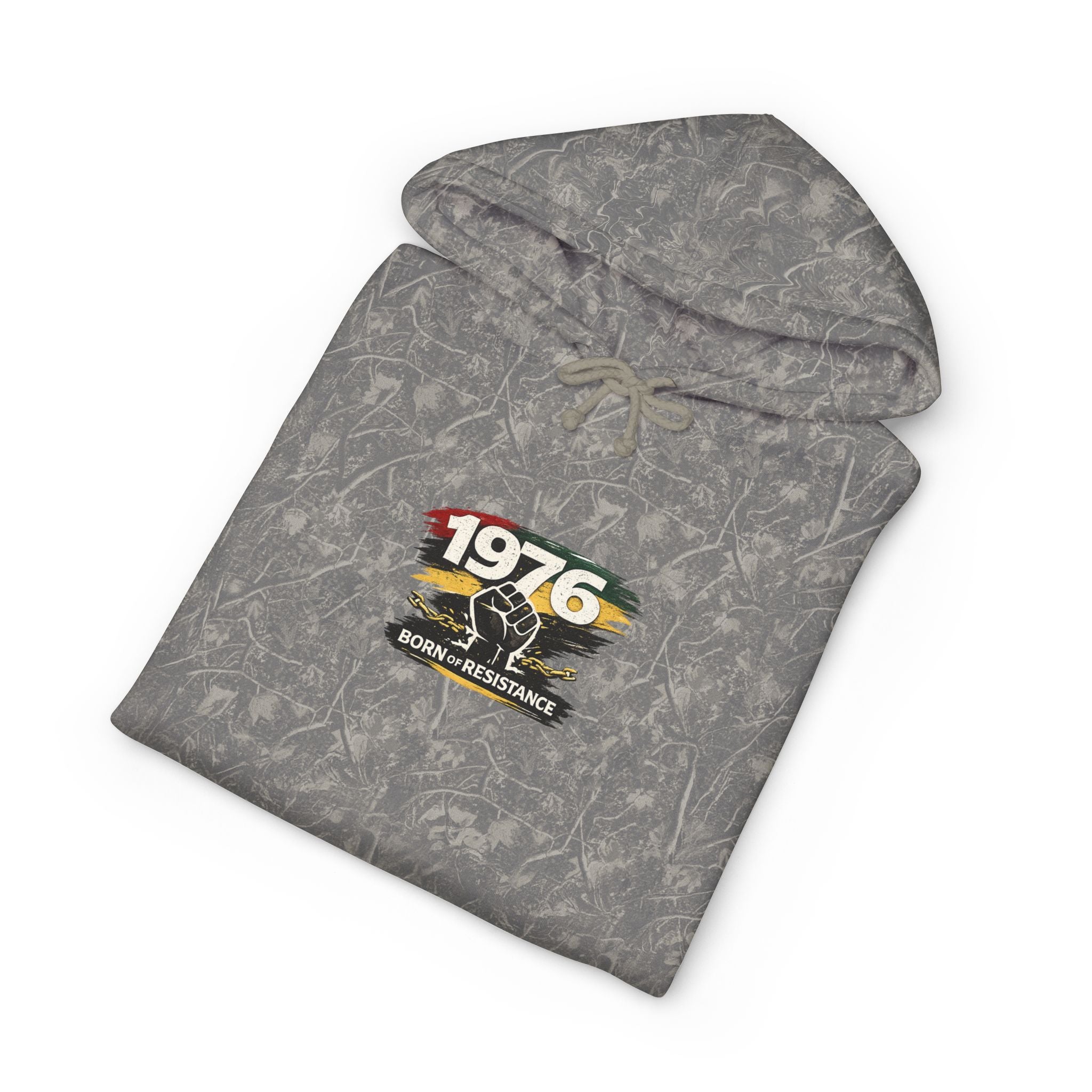 1976 Born to Resist Hoodie – Retro Fist Graphic Sweatshirt