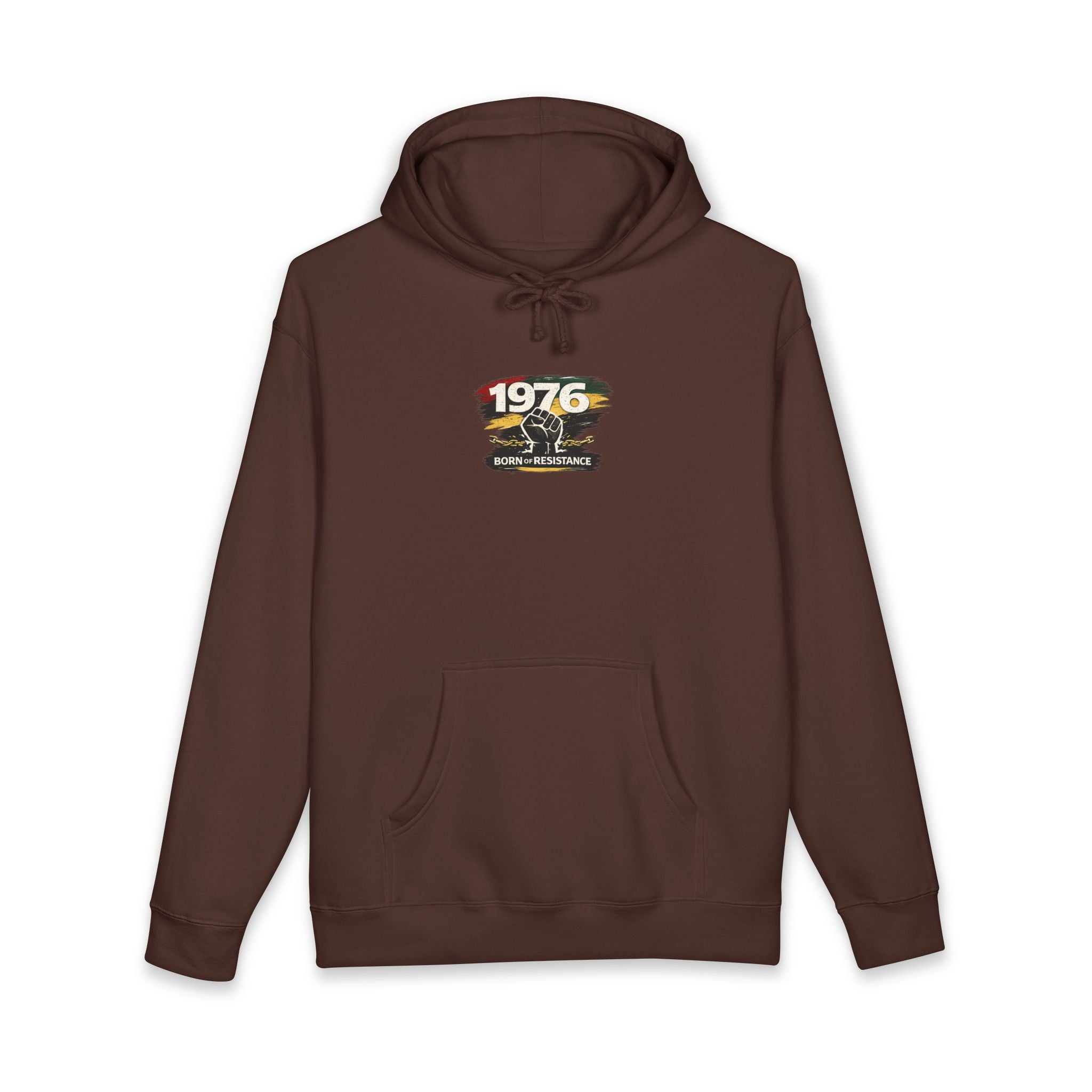 1976 Born to Resist Hoodie – Retro Fist Graphic Sweatshirt