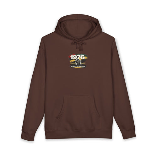 1976 Born to Resist Hoodie – Retro Fist Graphic Sweatshirt