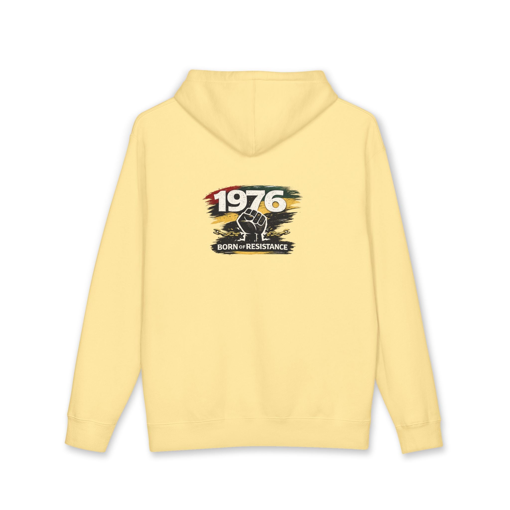1976 Born to Resist Hoodie – Retro Fist Graphic Sweatshirt
