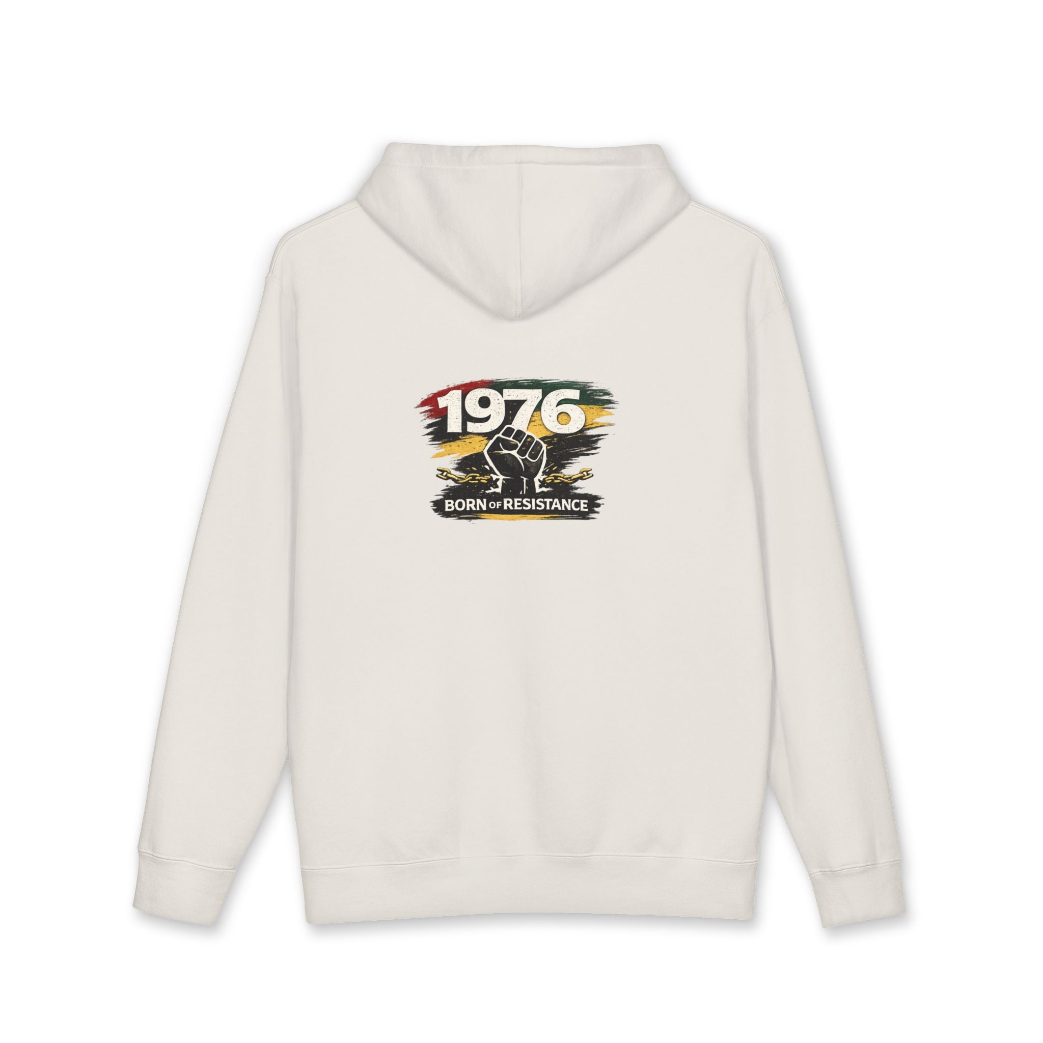 1976 Born to Resist Hoodie – Retro Fist Graphic Sweatshirt