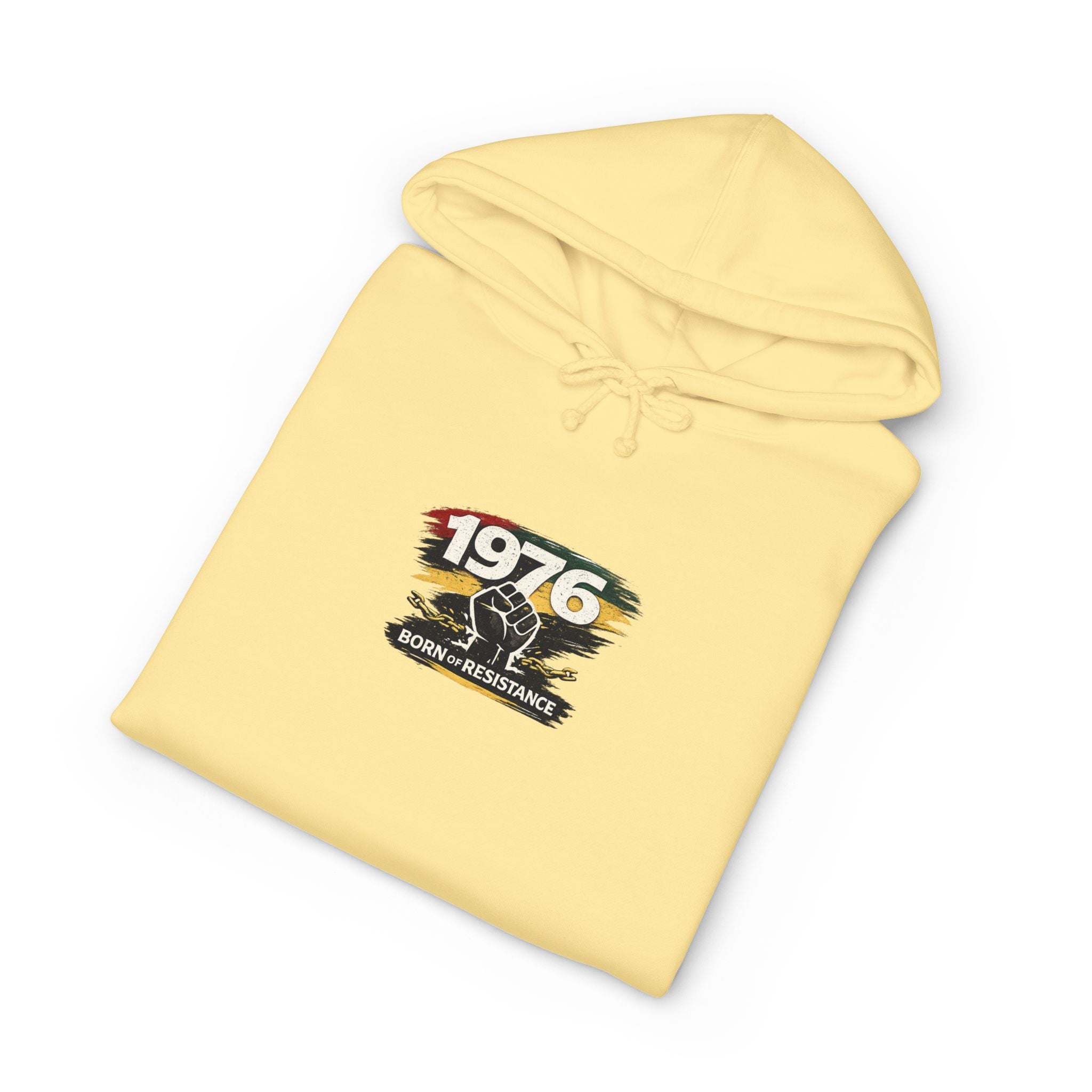 1976 Born to Resist Hoodie – Retro Fist Graphic Sweatshirt