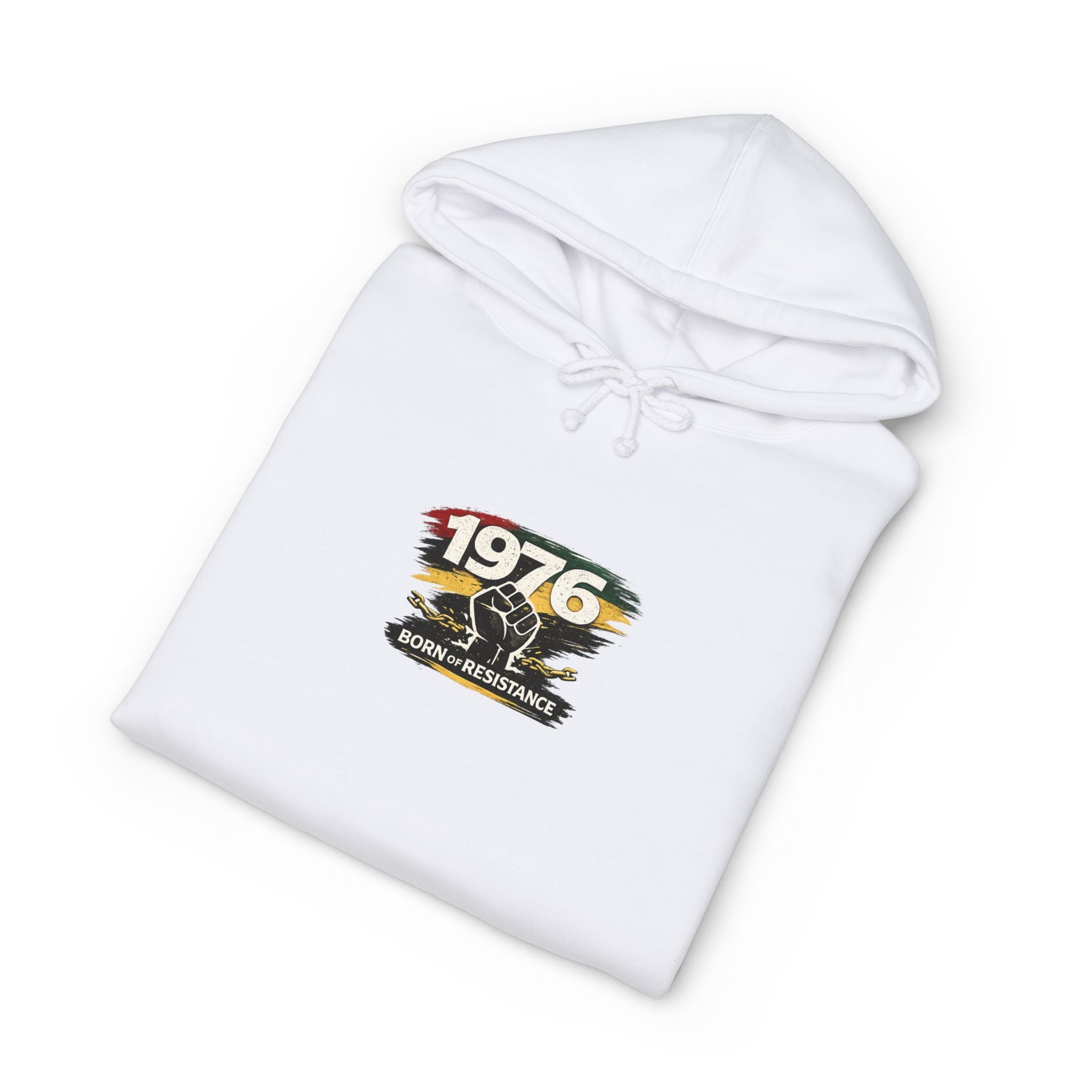 1976 Born to Resist Hoodie – Retro Fist Graphic Sweatshirt
