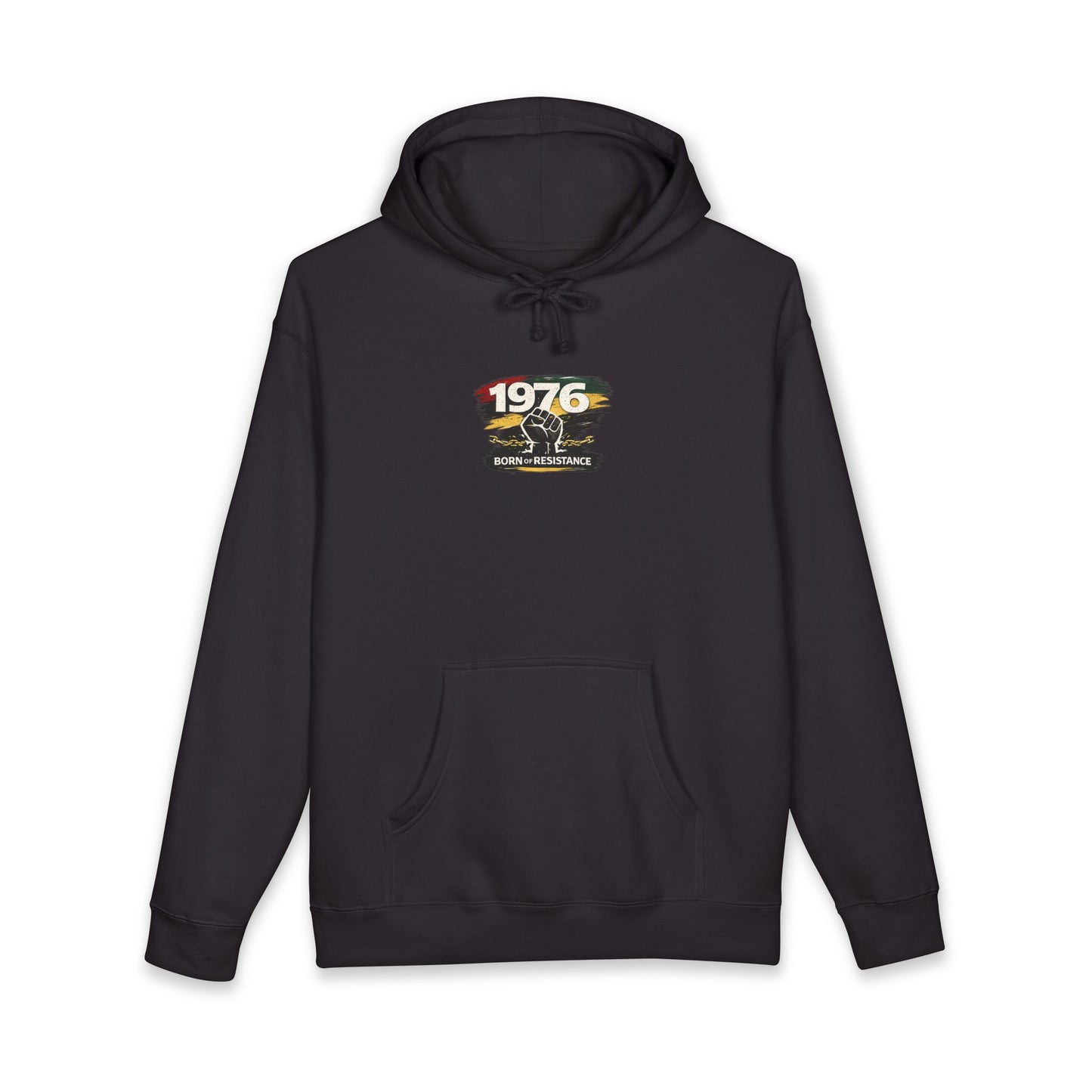 1976 Born to Resist Hoodie – Retro Fist Graphic Sweatshirt
