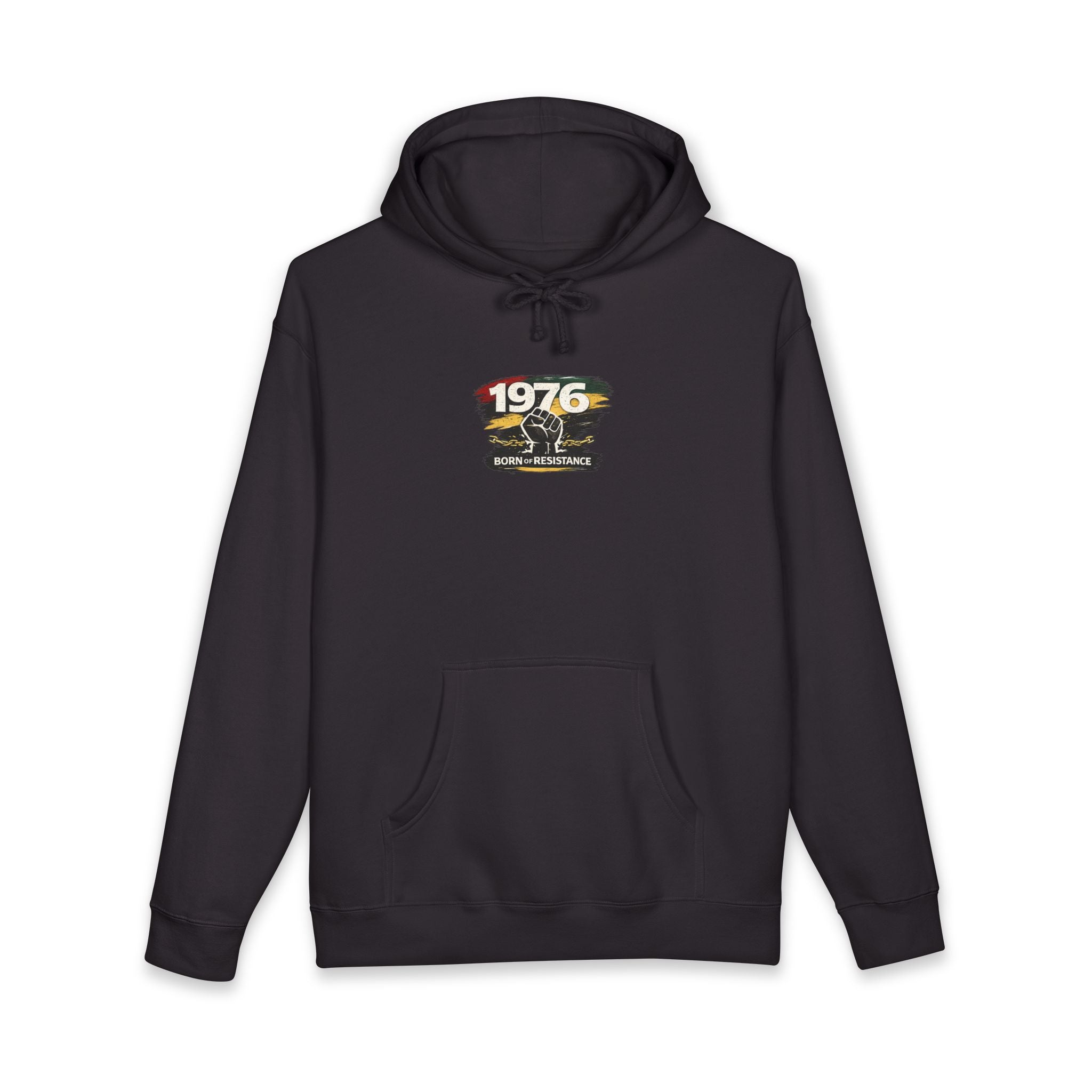 1976 Born to Resist Hoodie – Retro Fist Graphic Sweatshirt