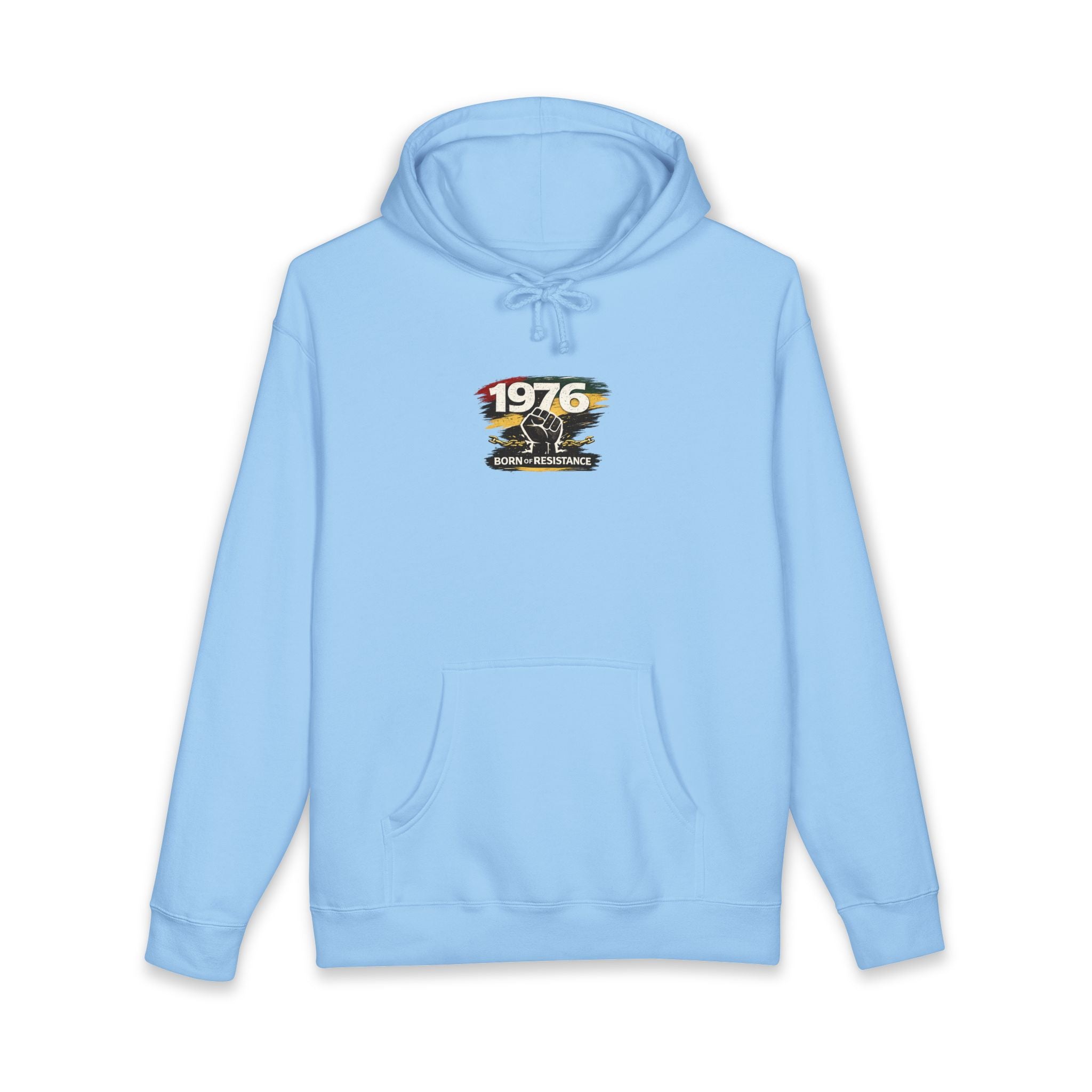 1976 Born to Resist Hoodie – Retro Fist Graphic Sweatshirt