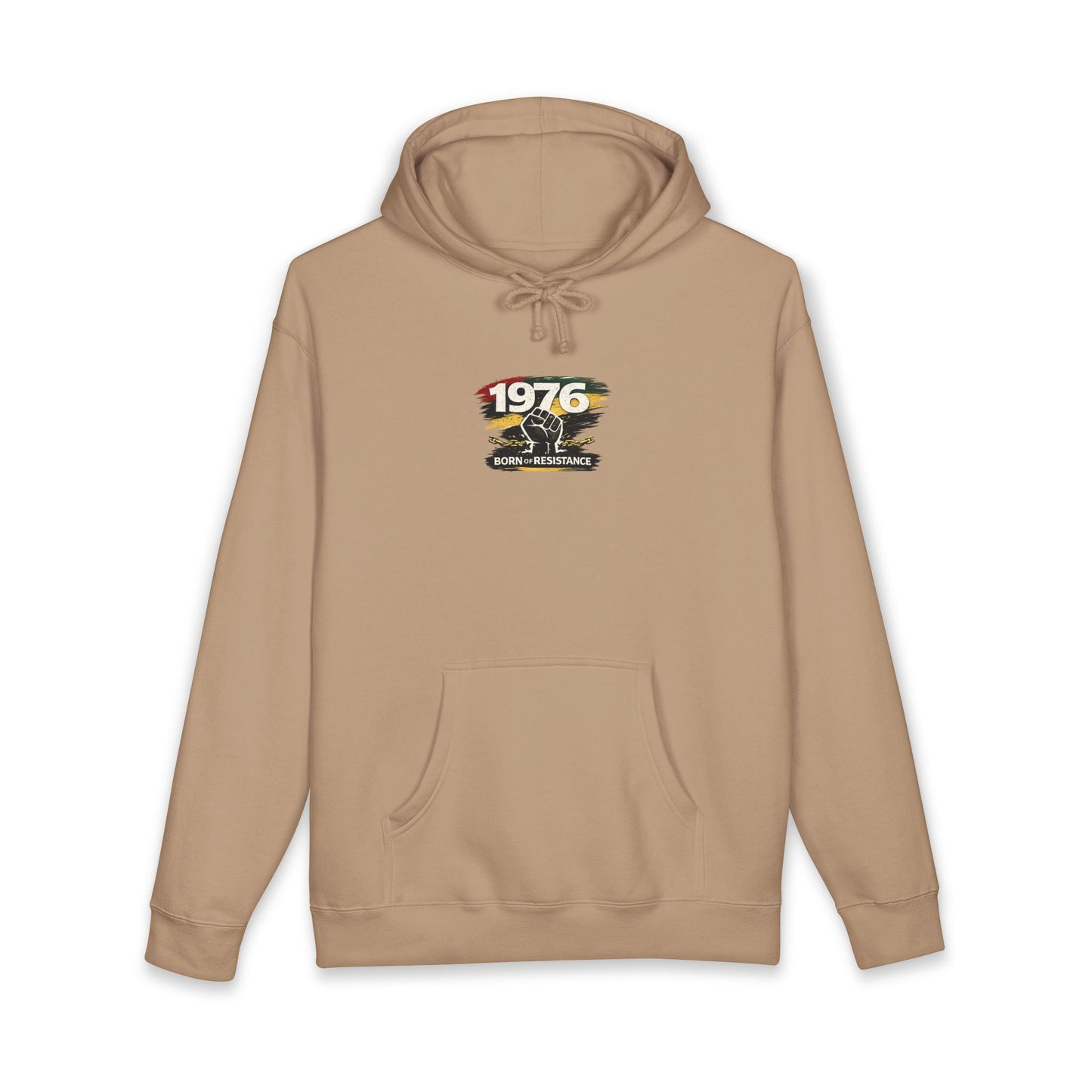 1976 Born to Resist Hoodie – Retro Fist Graphic Sweatshirt