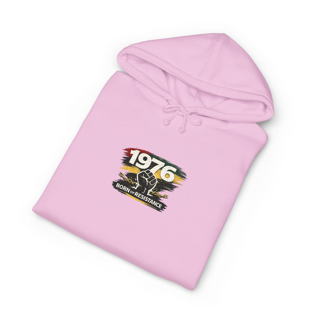 1976 Born to Resist Hoodie – Retro Fist Graphic Sweatshirt