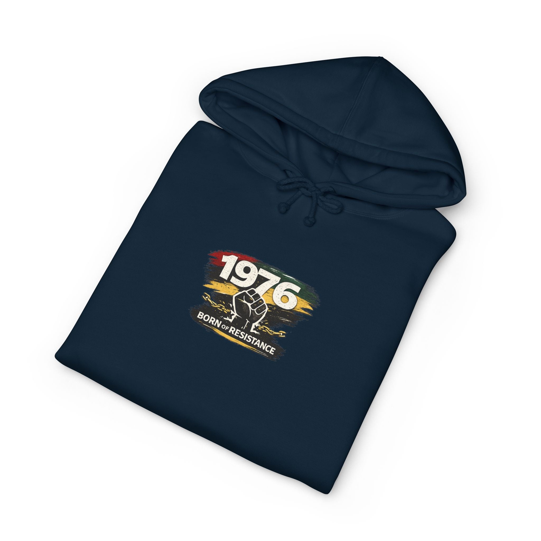 1976 Born to Resist Hoodie – Retro Fist Graphic Sweatshirt