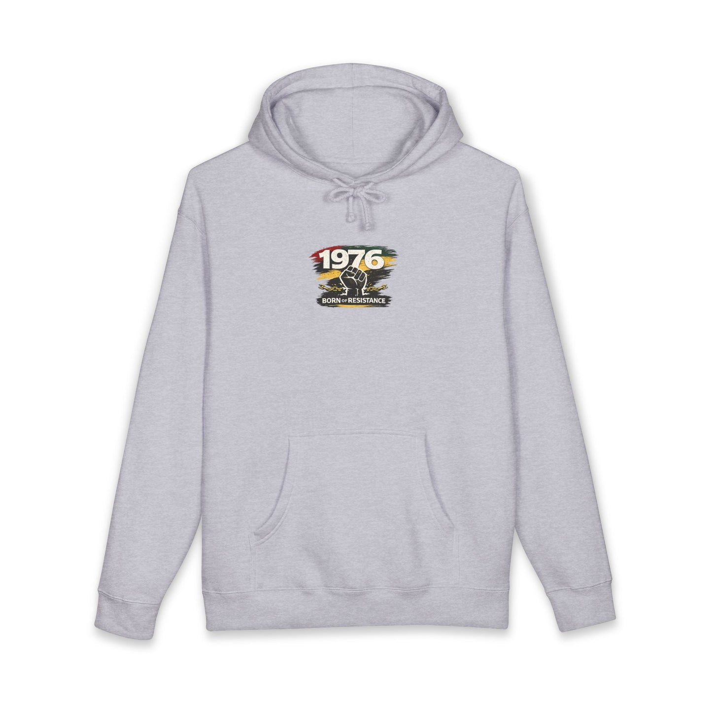 1976 Born to Resist Hoodie – Retro Fist Graphic Sweatshirt