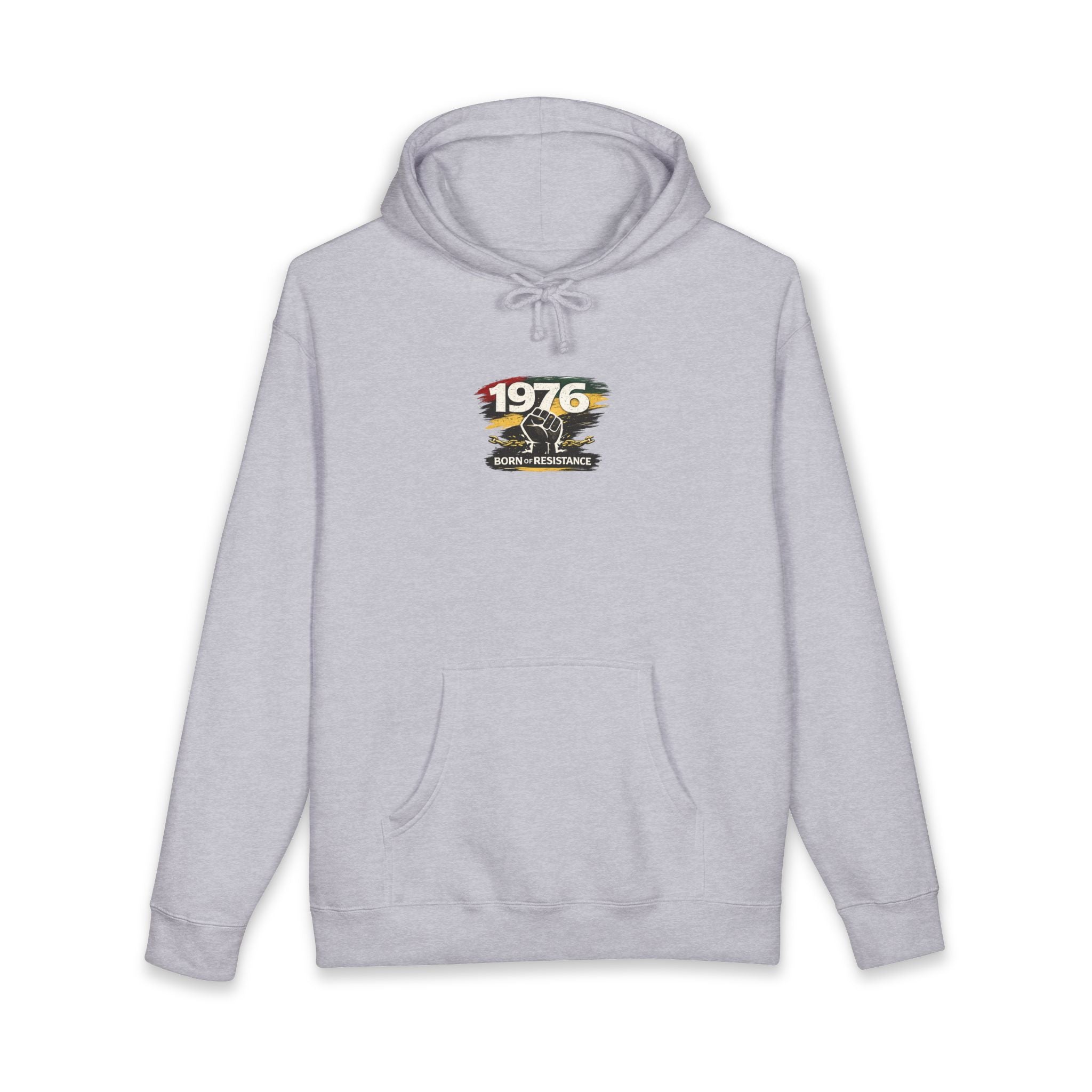1976 Born to Resist Hoodie – Retro Fist Graphic Sweatshirt