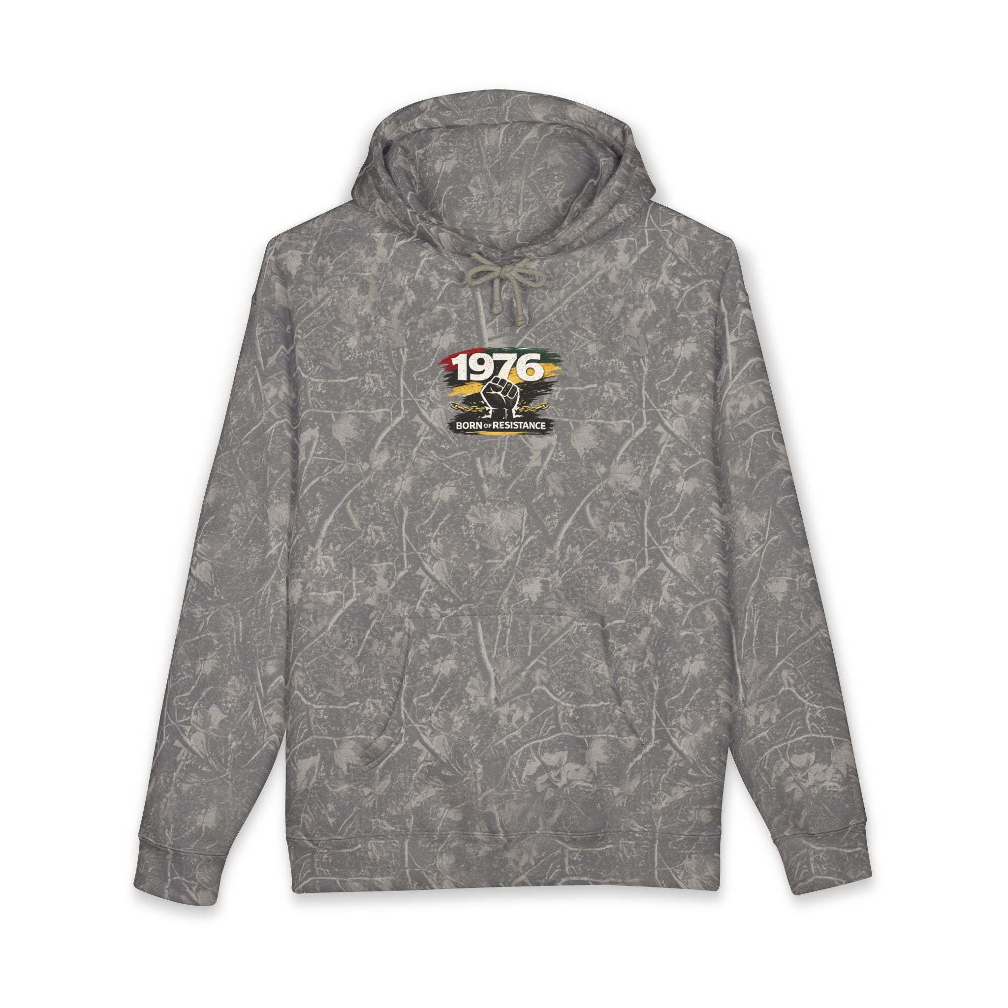 1976 Born to Resist Hoodie – Retro Fist Graphic Sweatshirt