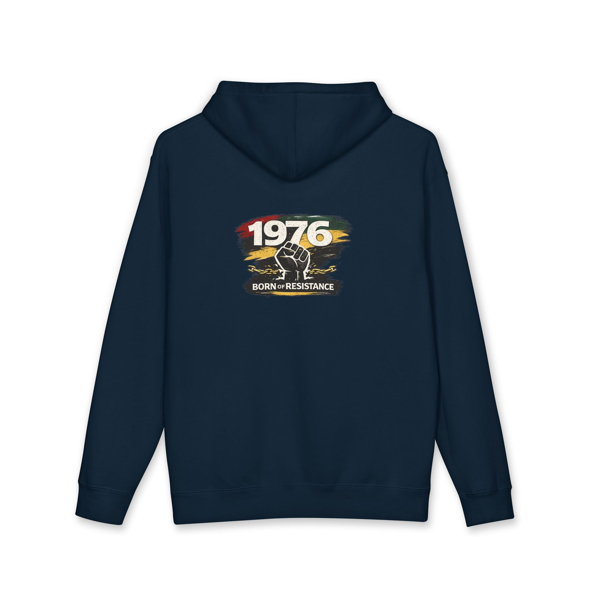 1976 Born to Resist Hoodie – Retro Fist Graphic Sweatshirt