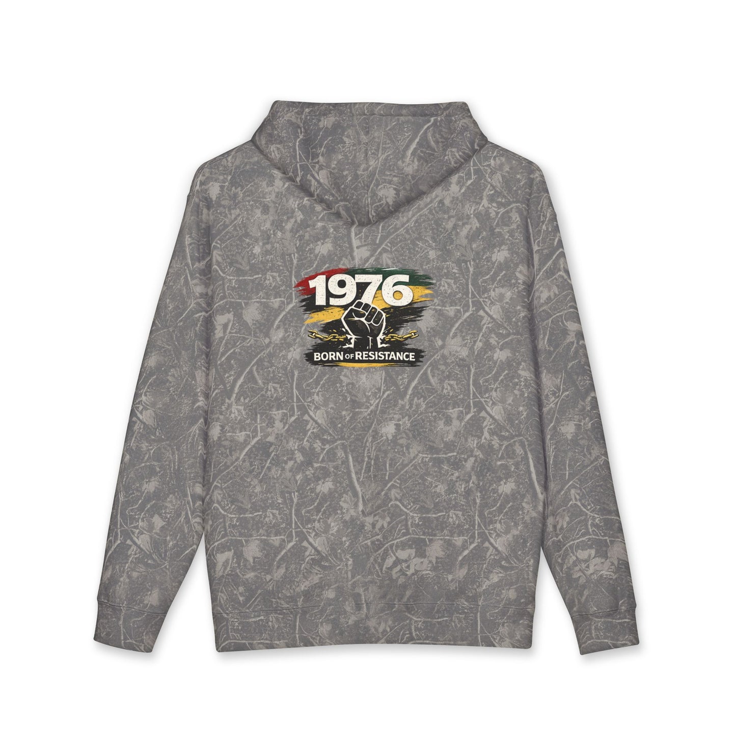 1976 Born to Resist Hoodie – Retro Fist Graphic Sweatshirt