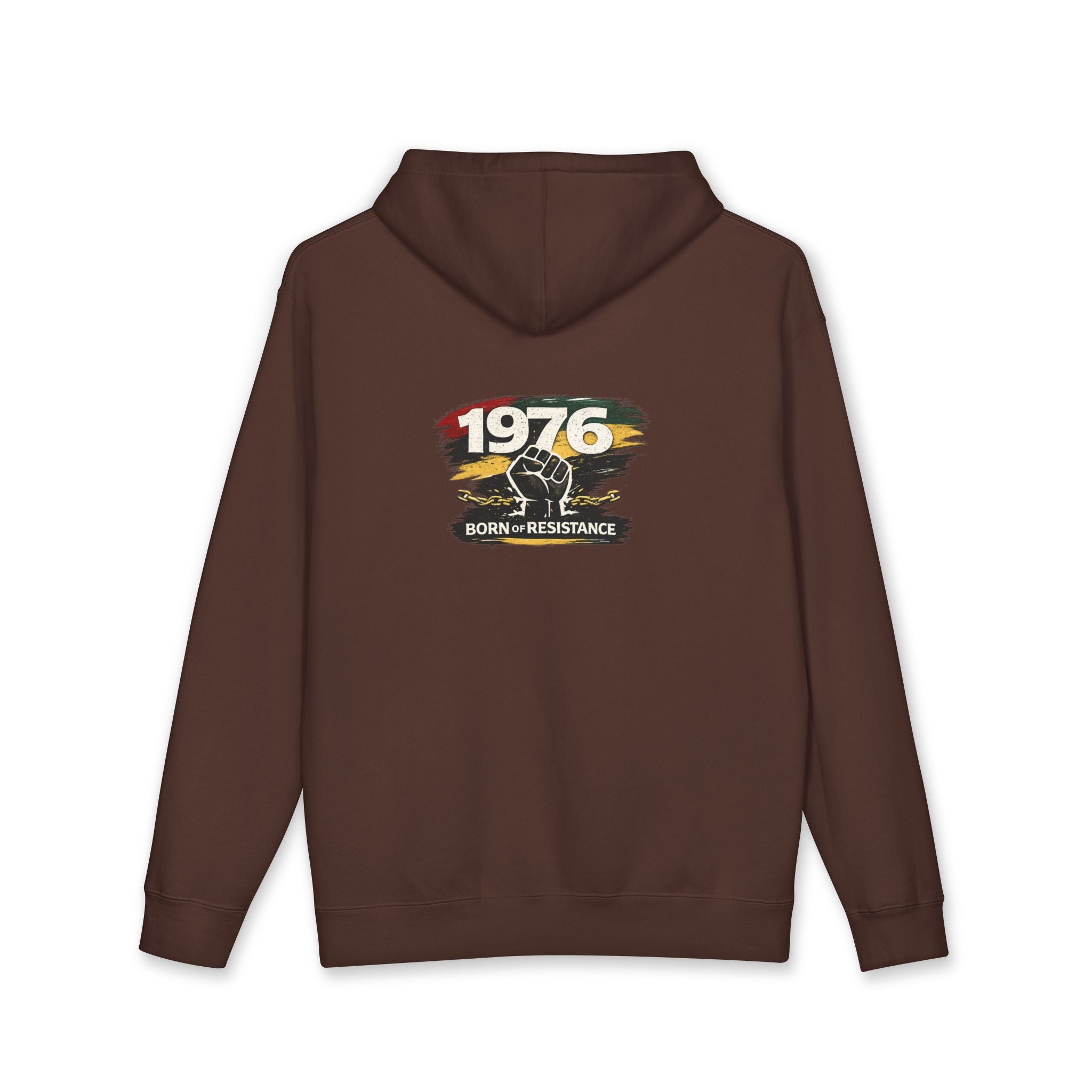1976 Born to Resist Hoodie – Retro Fist Graphic Sweatshirt