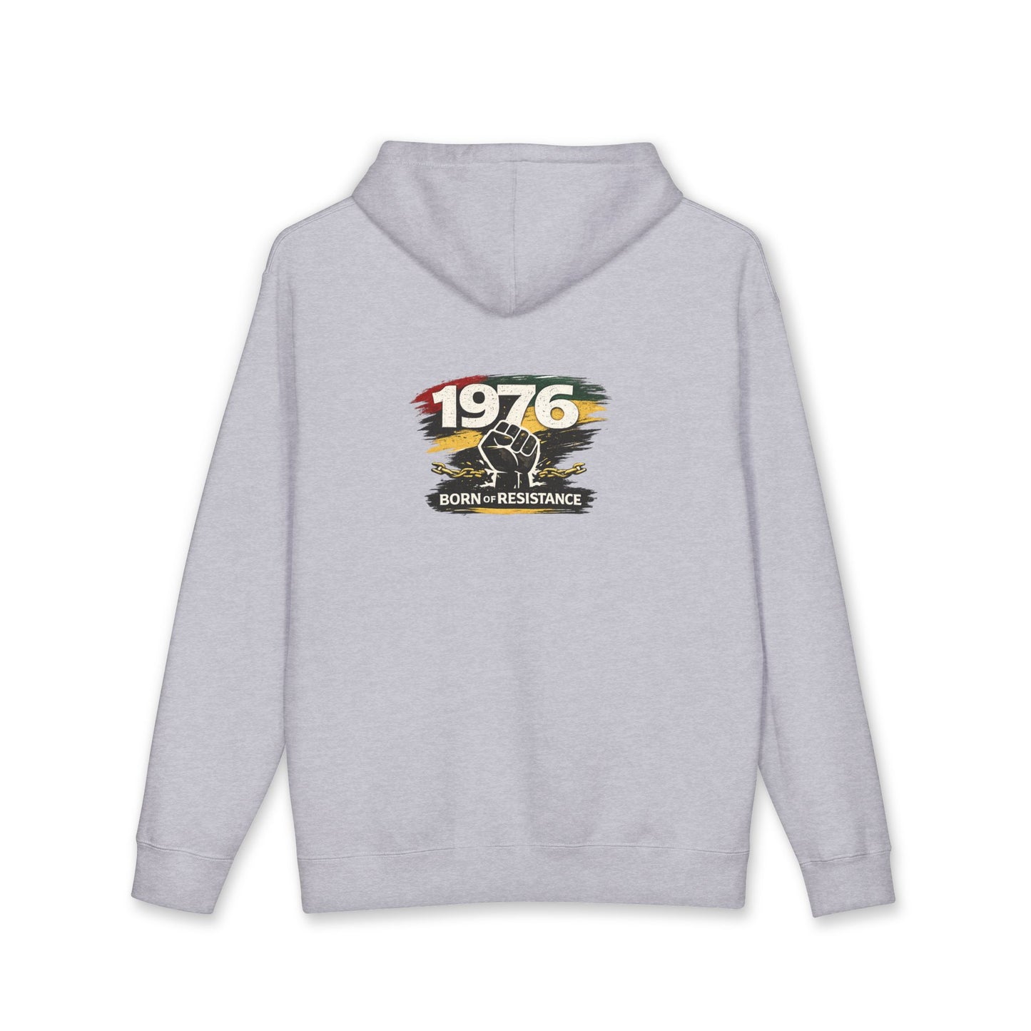 1976 Born to Resist Hoodie – Retro Fist Graphic Sweatshirt
