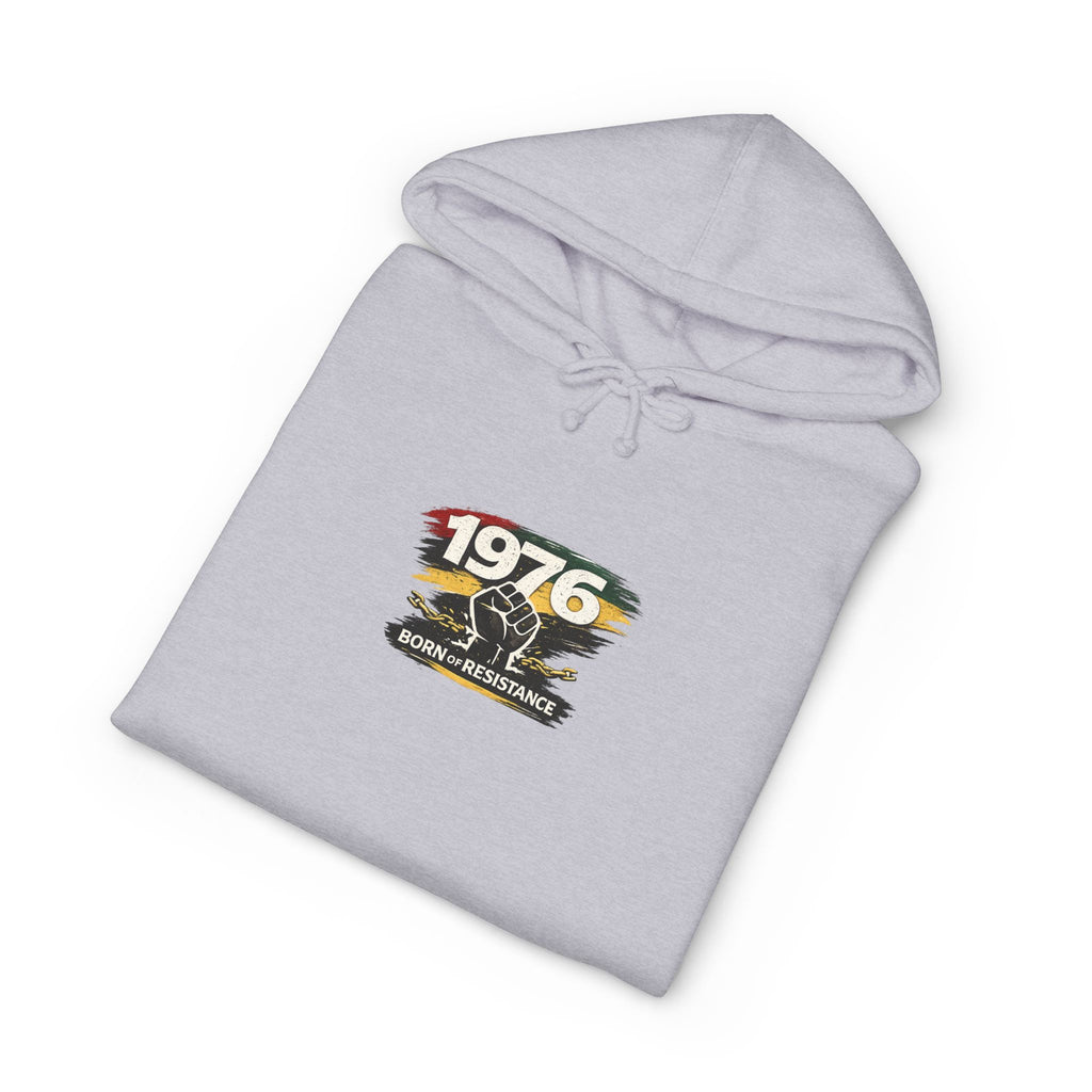 1976 Born to Resist Hoodie – Retro Fist Graphic Sweatshirt