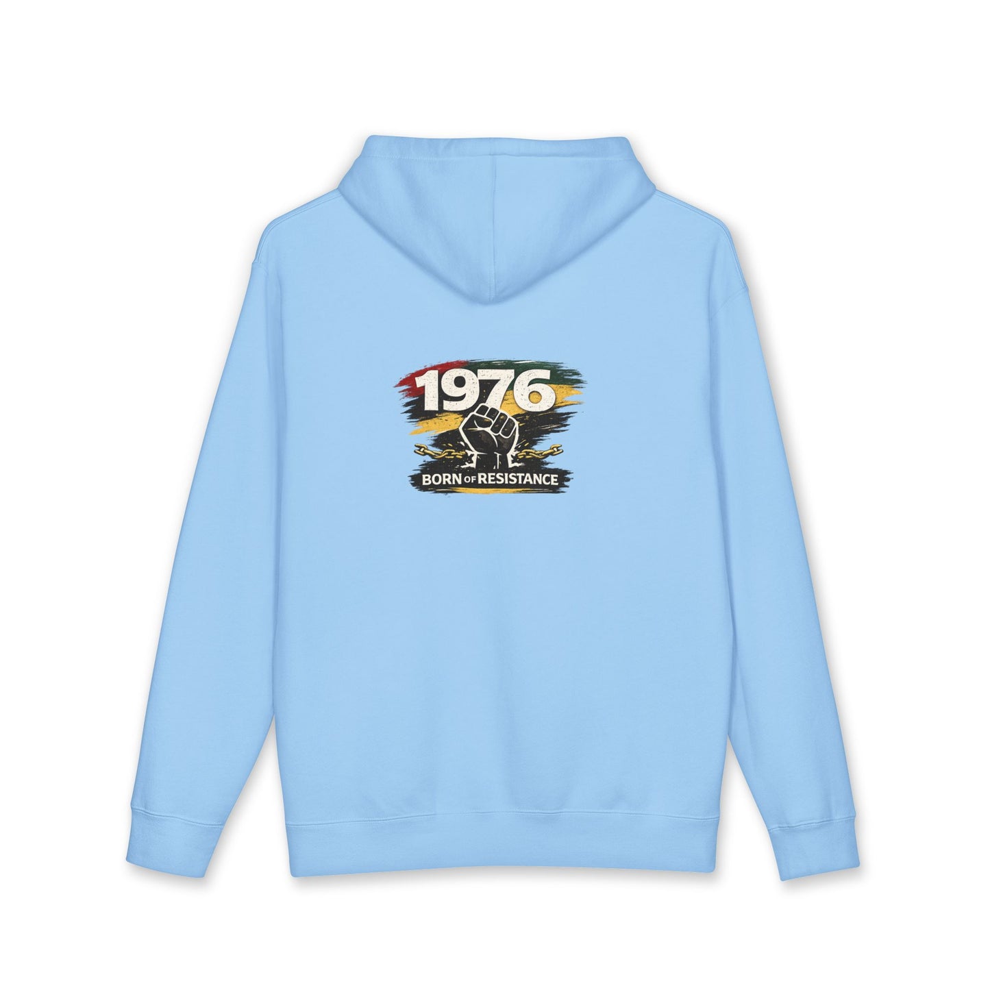 1976 Born to Resist Hoodie – Retro Fist Graphic Sweatshirt