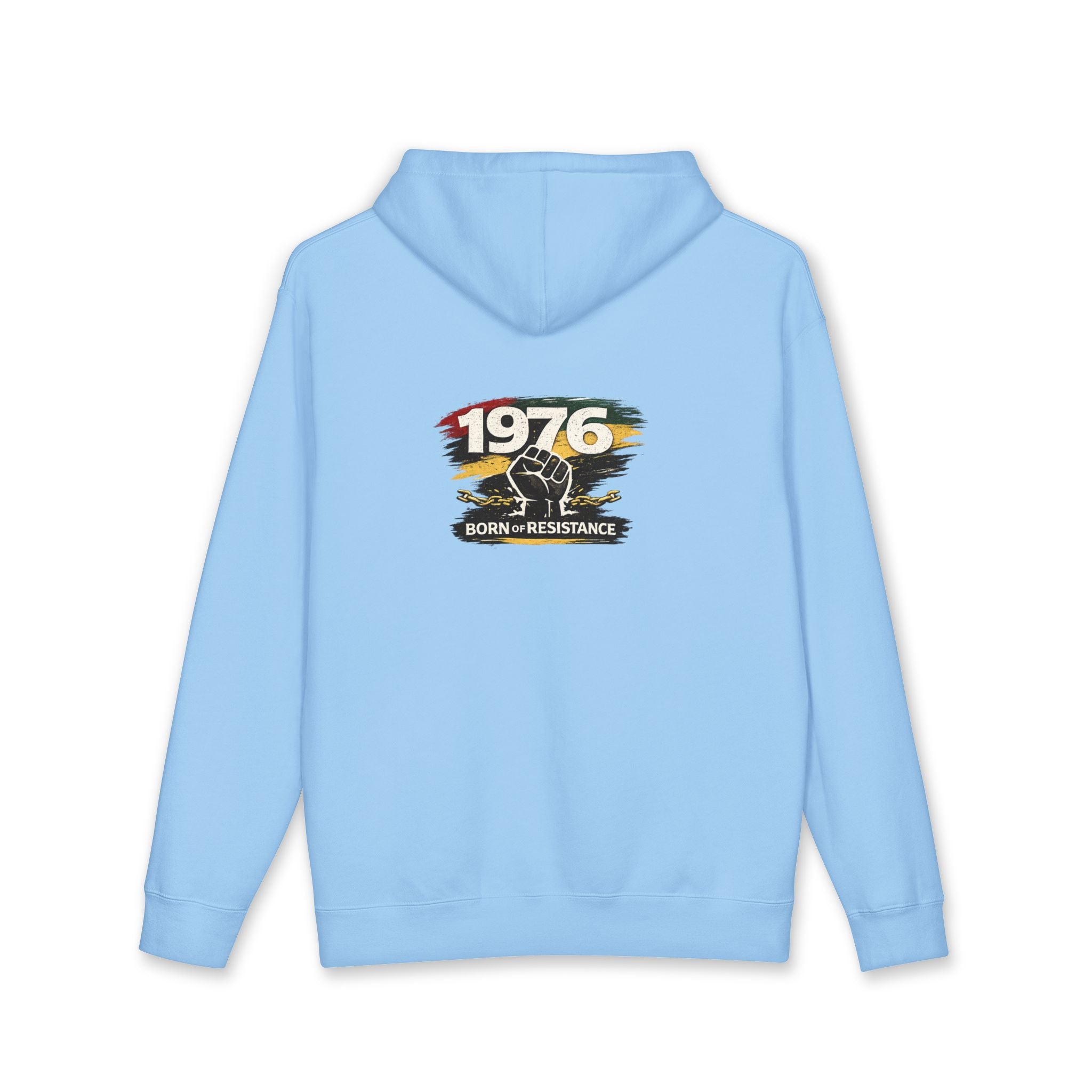 1976 Born to Resist Hoodie – Retro Fist Graphic Sweatshirt