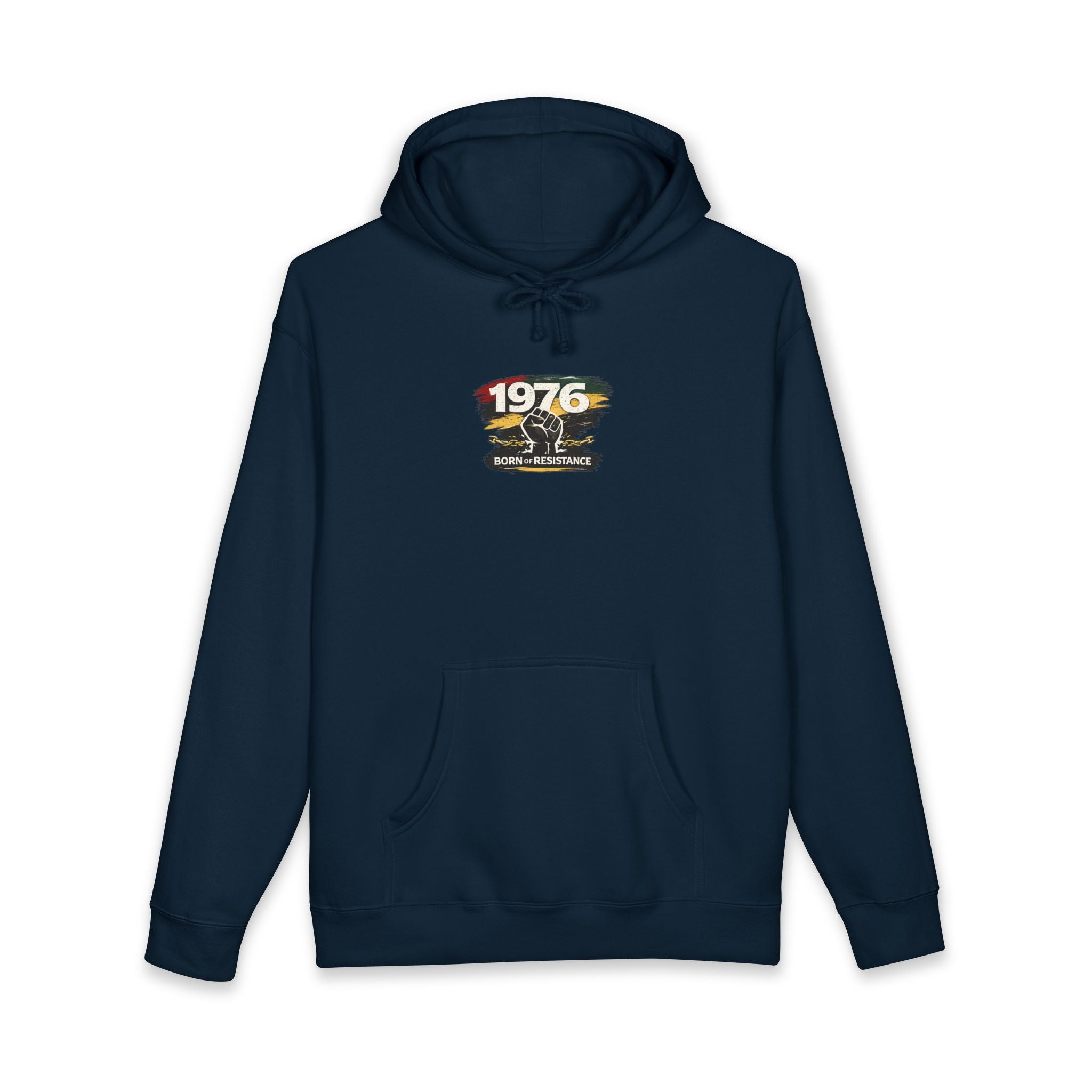 1976 Born to Resist Hoodie – Retro Fist Graphic Sweatshirt