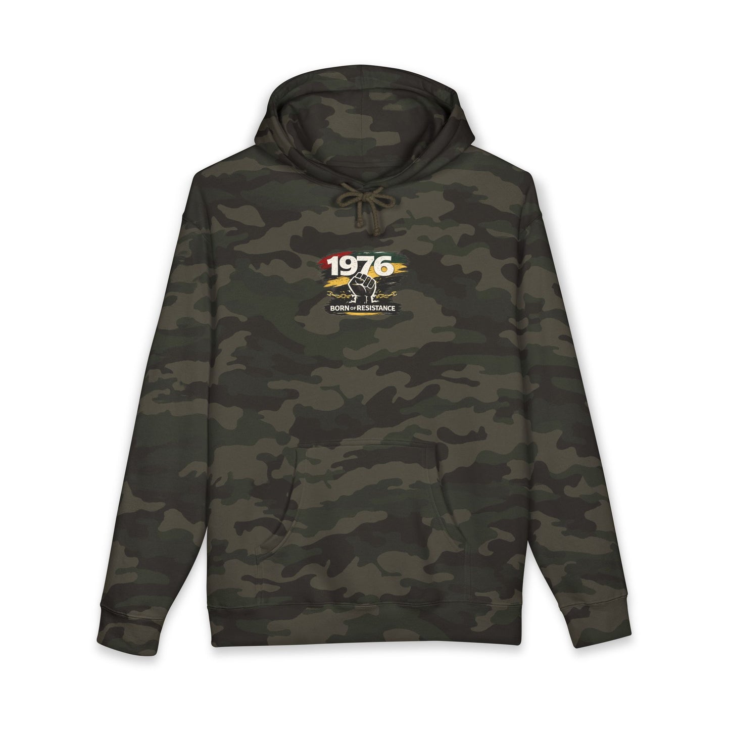 1976 Born to Resist Hoodie – Retro Fist Graphic Sweatshirt