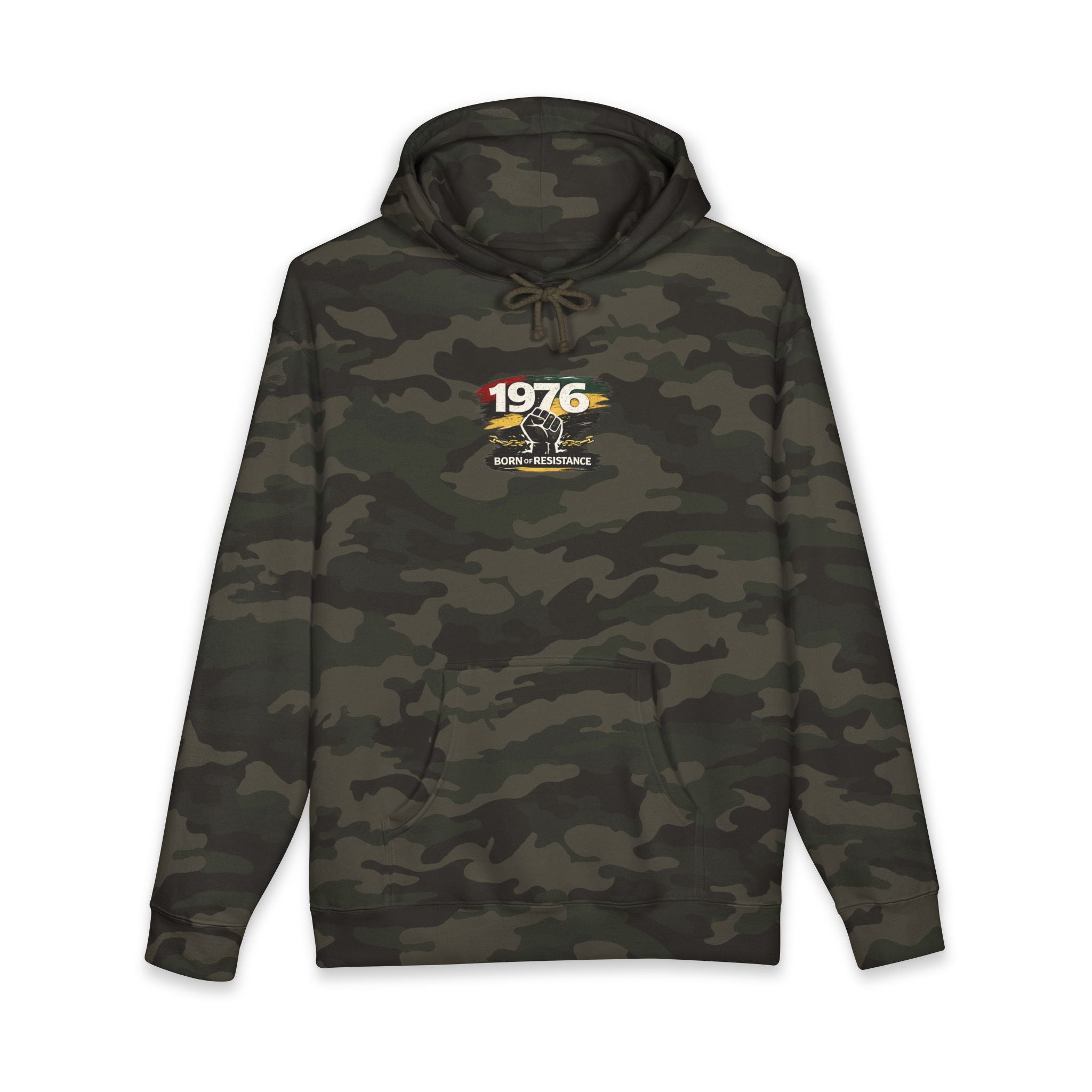 1976 Born to Resist Hoodie – Retro Fist Graphic Sweatshirt