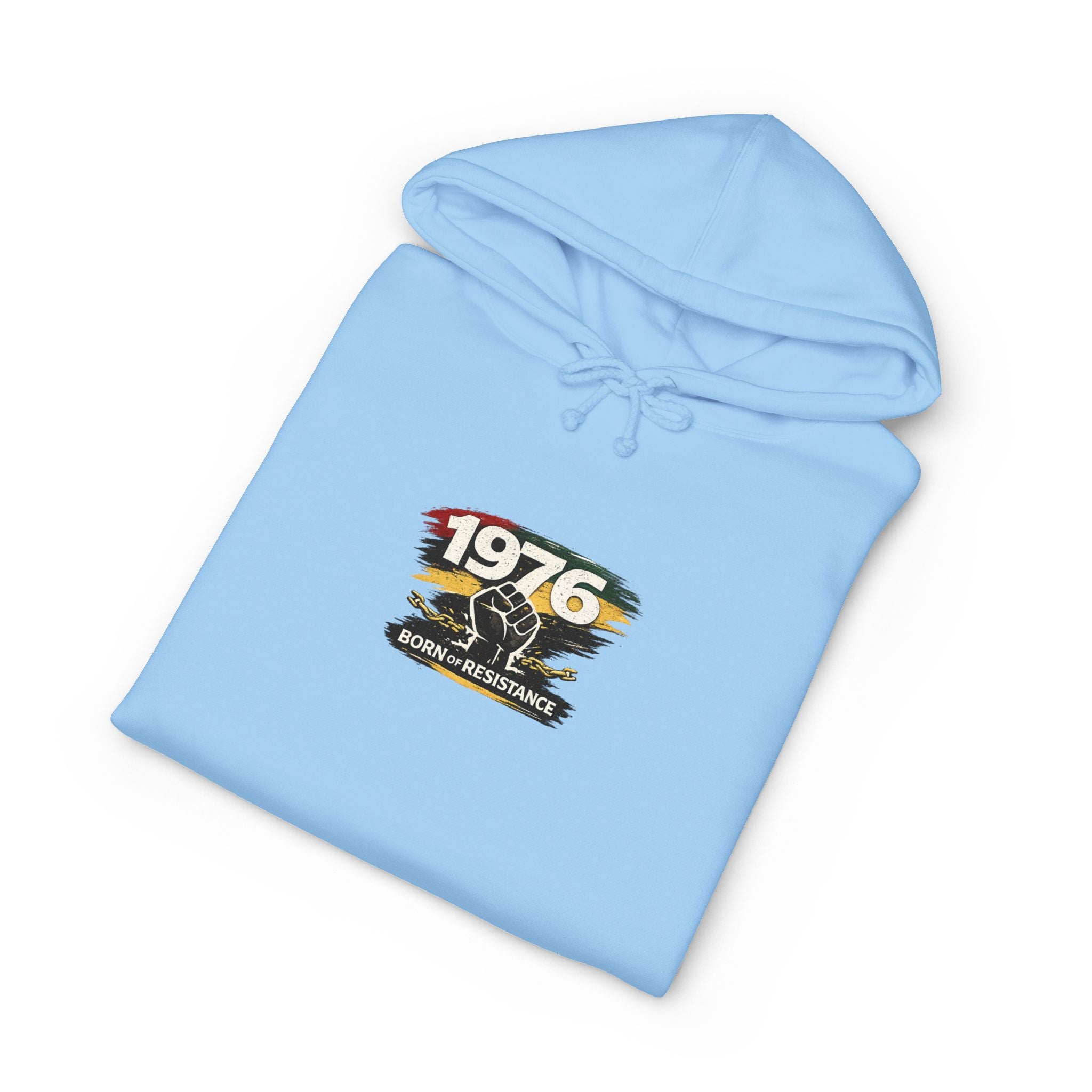 1976 Born to Resist Hoodie – Retro Fist Graphic Sweatshirt