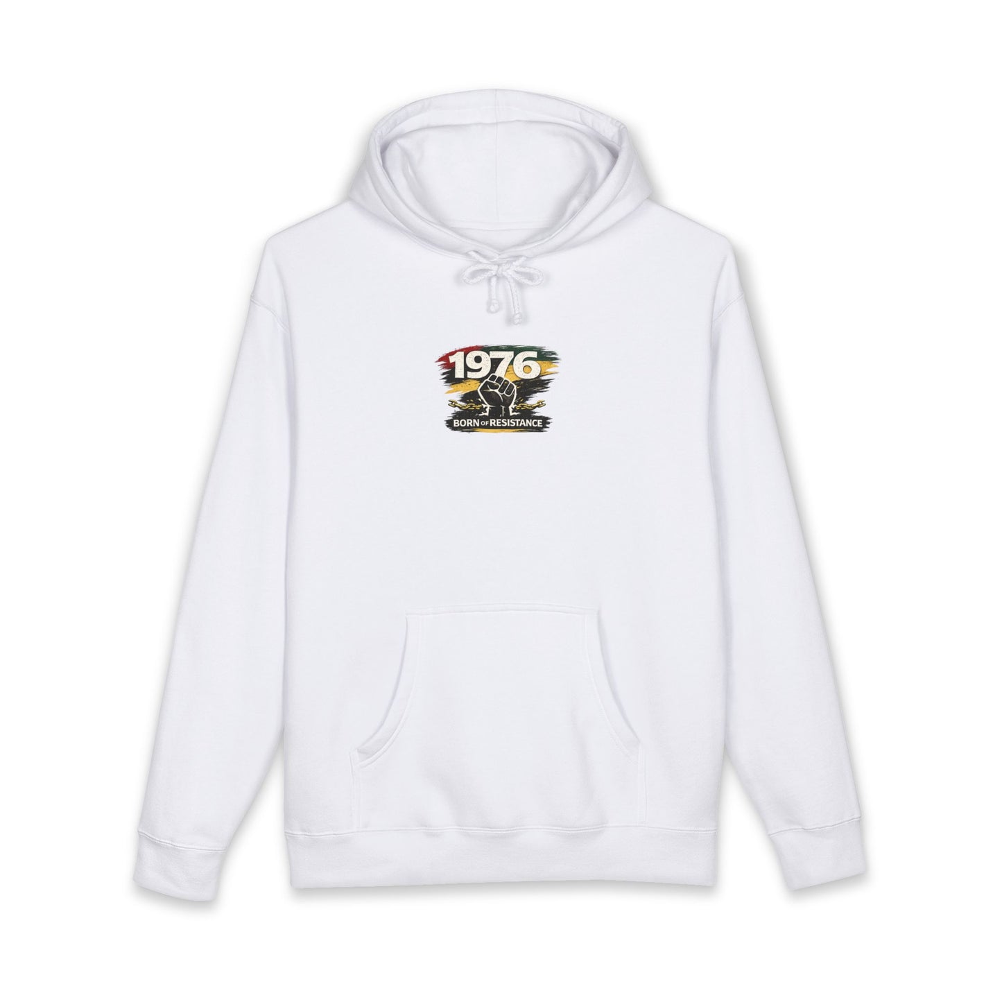 1976 Born to Resist Hoodie – Retro Fist Graphic Sweatshirt