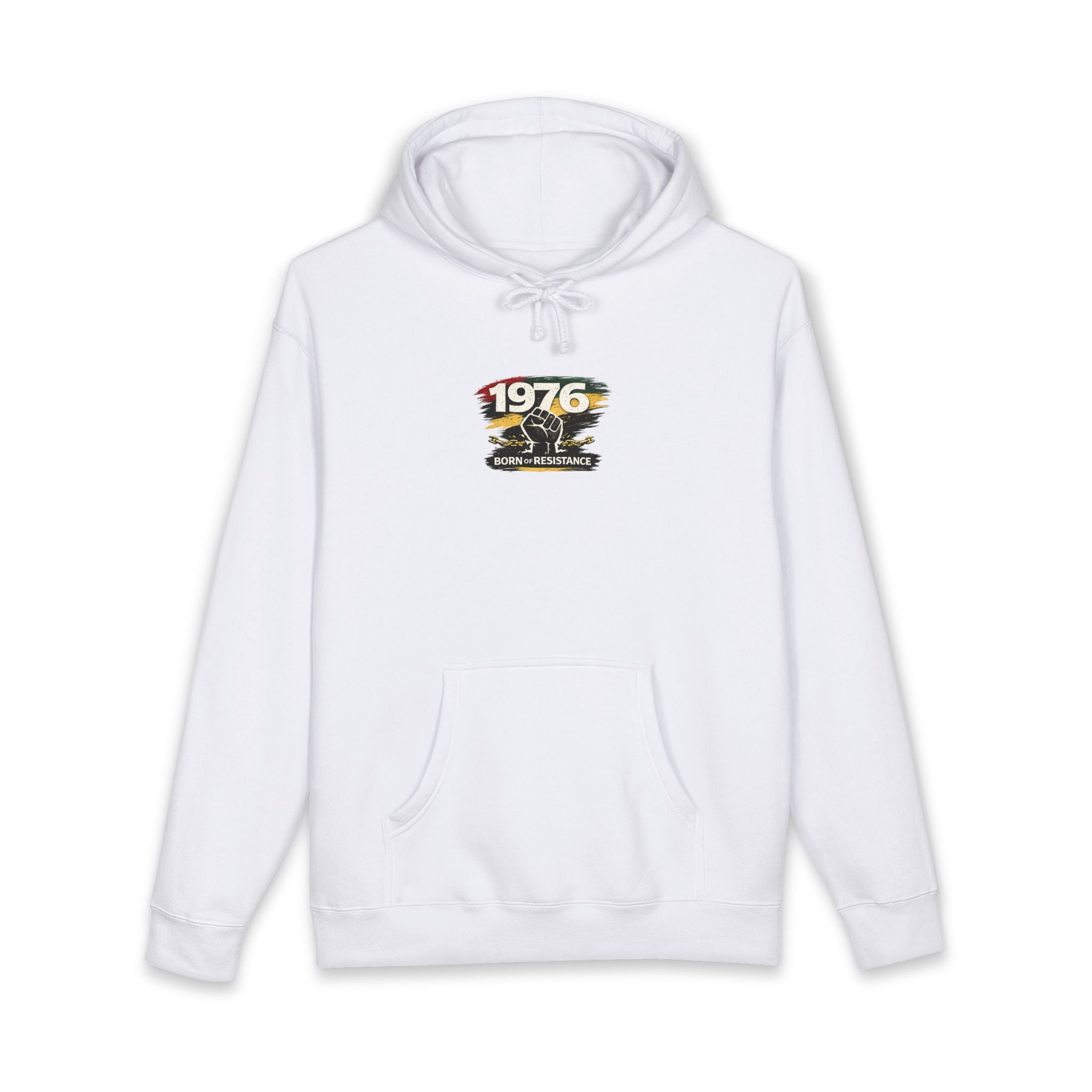 1976 Born to Resist Hoodie – Retro Fist Graphic Sweatshirt