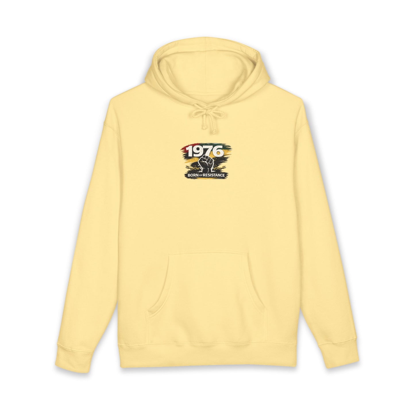 1976 Born to Resist Hoodie – Retro Fist Graphic Sweatshirt