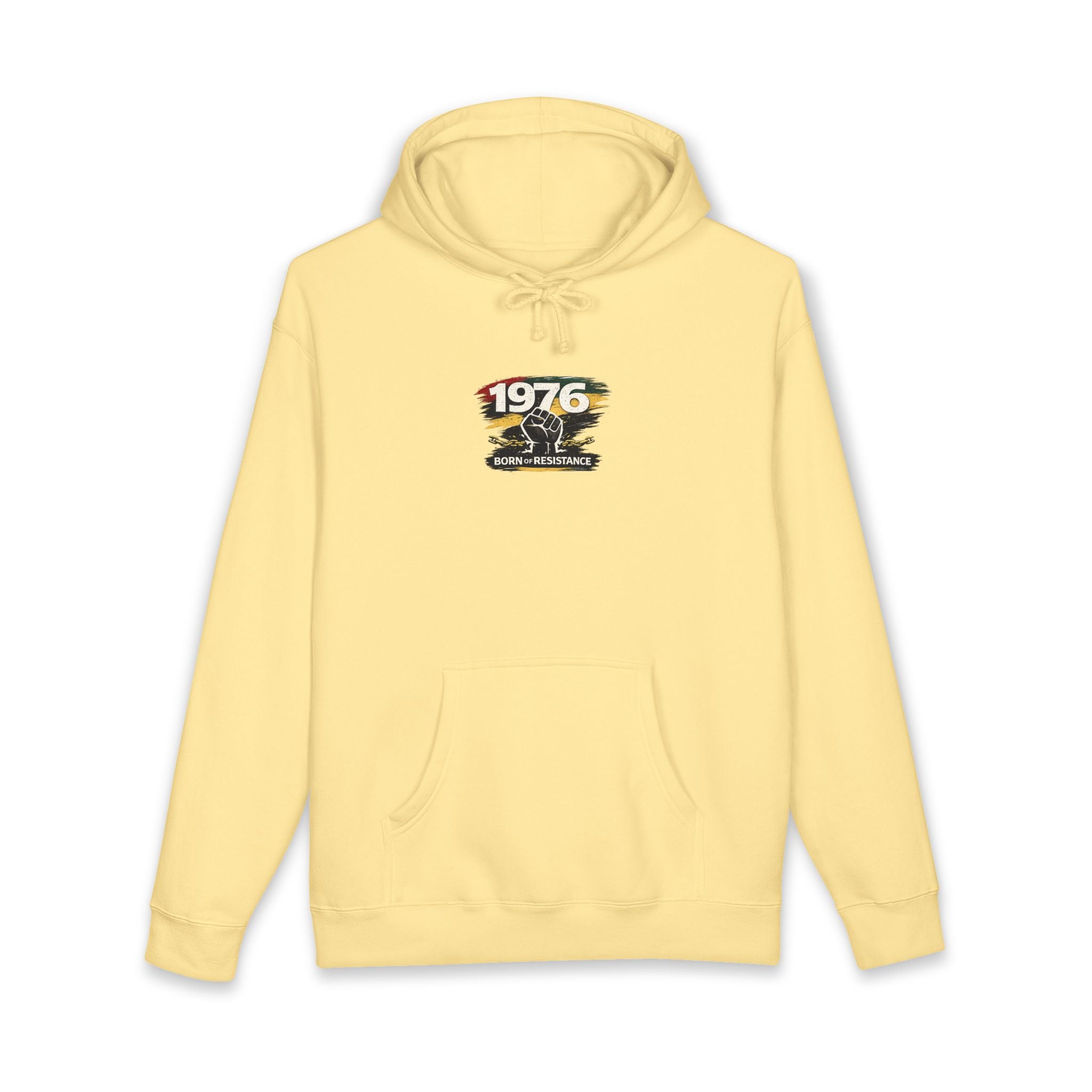 1976 Born to Resist Hoodie – Retro Fist Graphic Sweatshirt