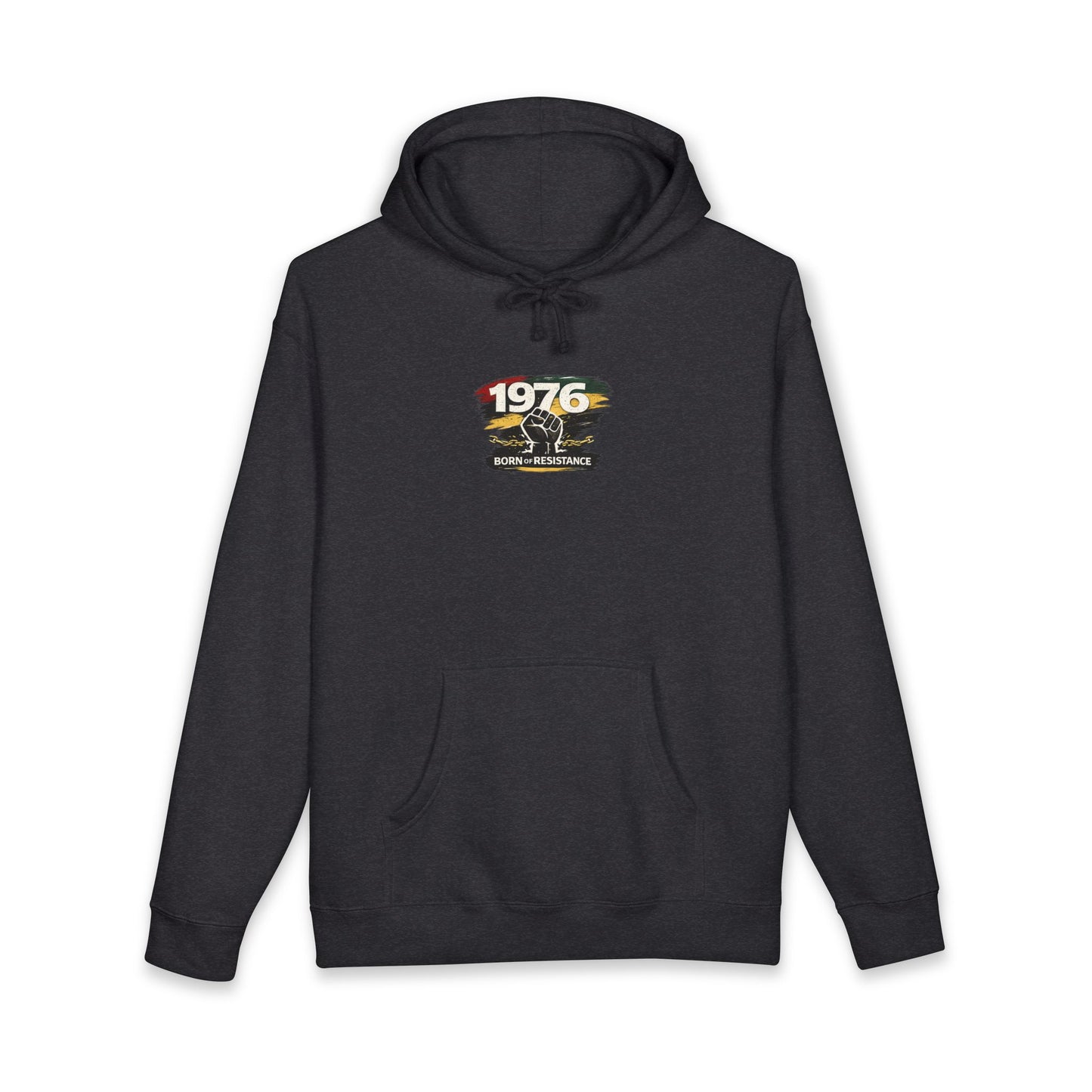 1976 Born to Resist Hoodie – Retro Fist Graphic Sweatshirt