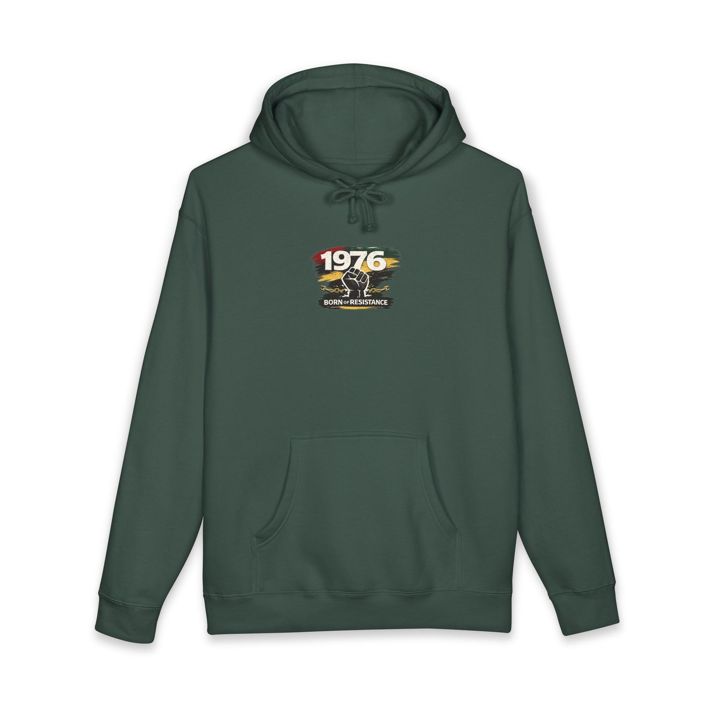 1976 Born to Resist Hoodie – Retro Fist Graphic Sweatshirt