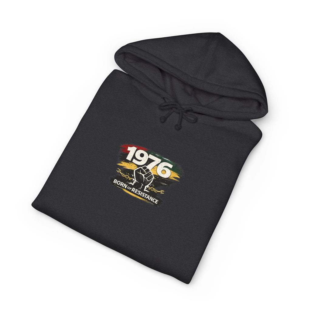 1976 Born to Resist Hoodie – Retro Fist Graphic Sweatshirt
