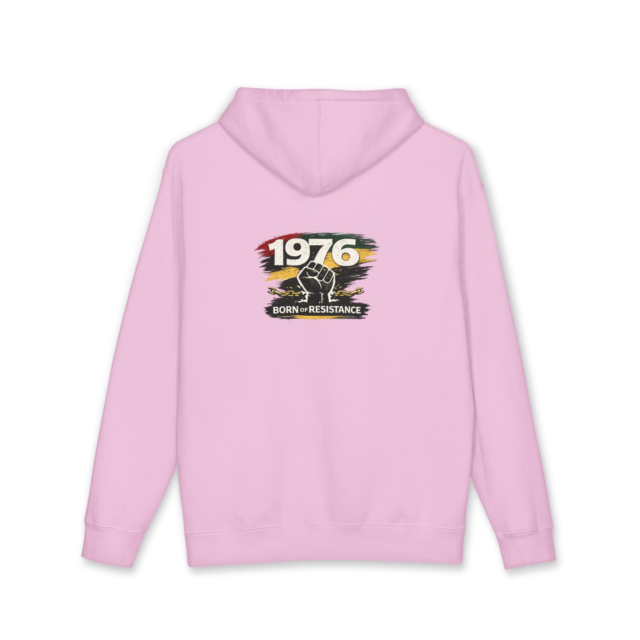 1976 Born to Resist Hoodie – Retro Fist Graphic Sweatshirt