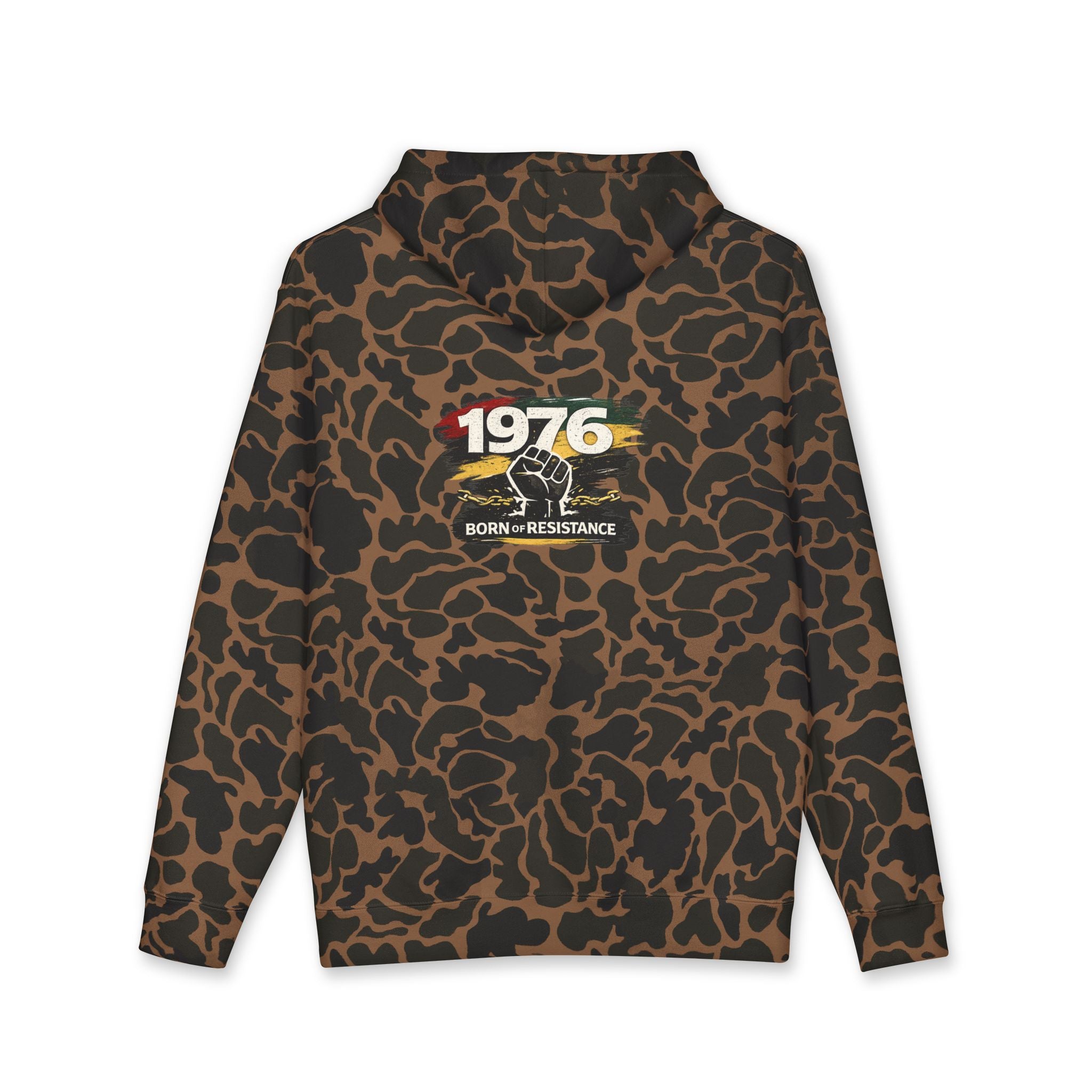 1976 Born to Resist Hoodie – Retro Fist Graphic Sweatshirt