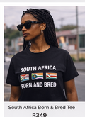 South Africa Born & Bred Tee